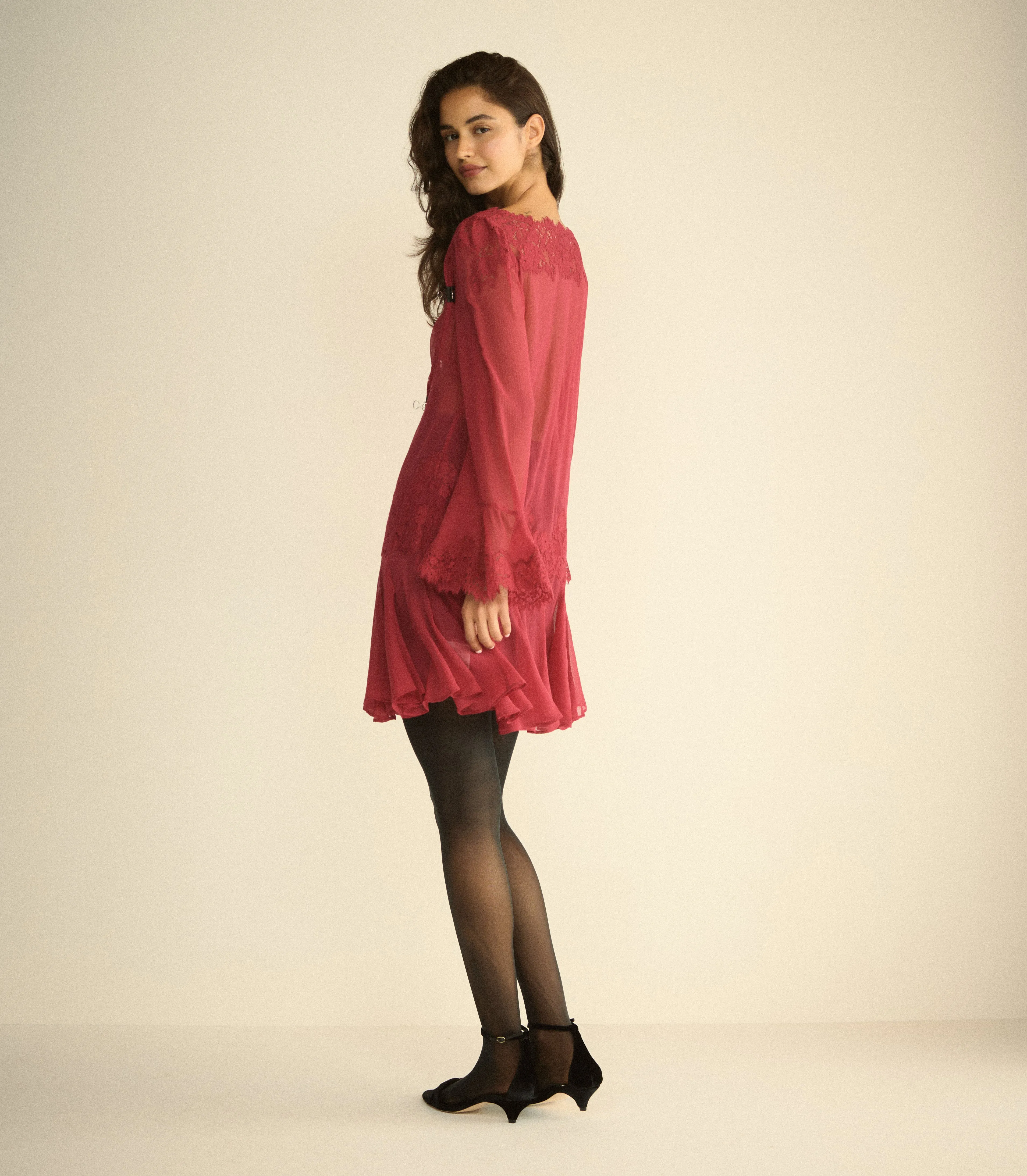 ARMANCE DRESS -- RED SNAPDRAGON sold by Doen product image thumbnail 5