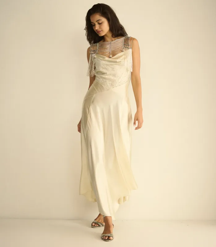 HEDY DRESS -- EGRET made by Doen