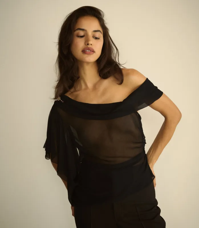 OPERA TOP -- BLACK made by Doen