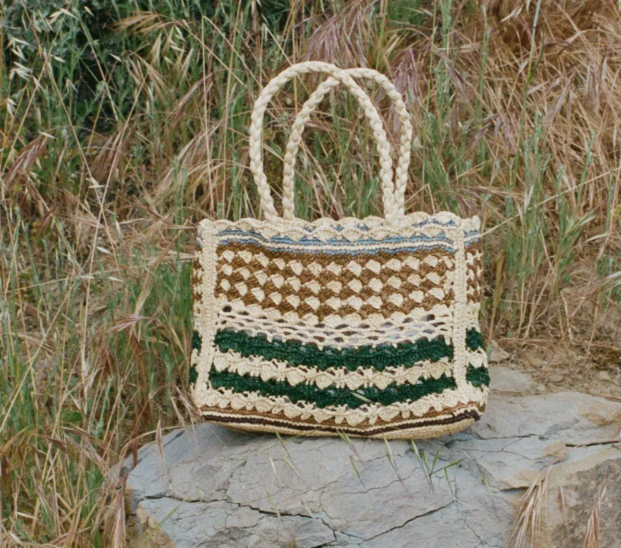 HMD -- ORLA BAG -- MULTICOLOR RAFFIA made by Doen
