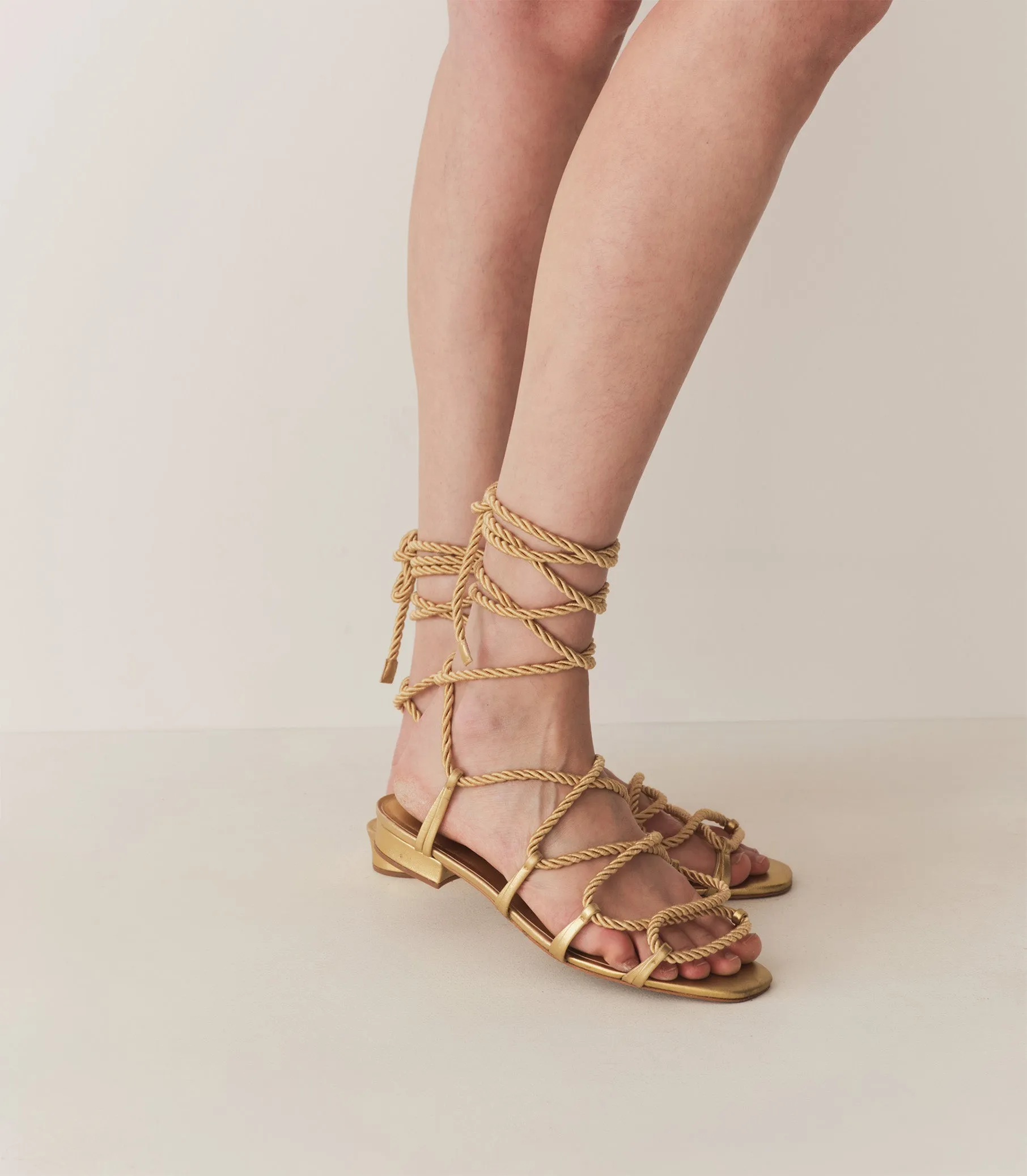 CASTILLE GLADIATOR SANDAL -- GOLD METALLIC sold by Doen product image thumbnail 2