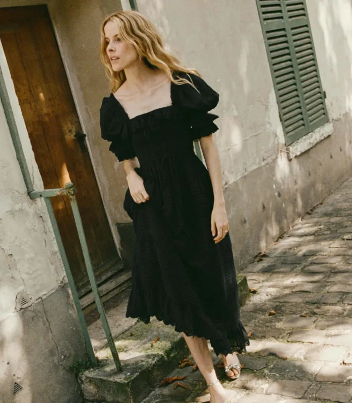 IZABAL DRESS -- NAVY sold by Doen