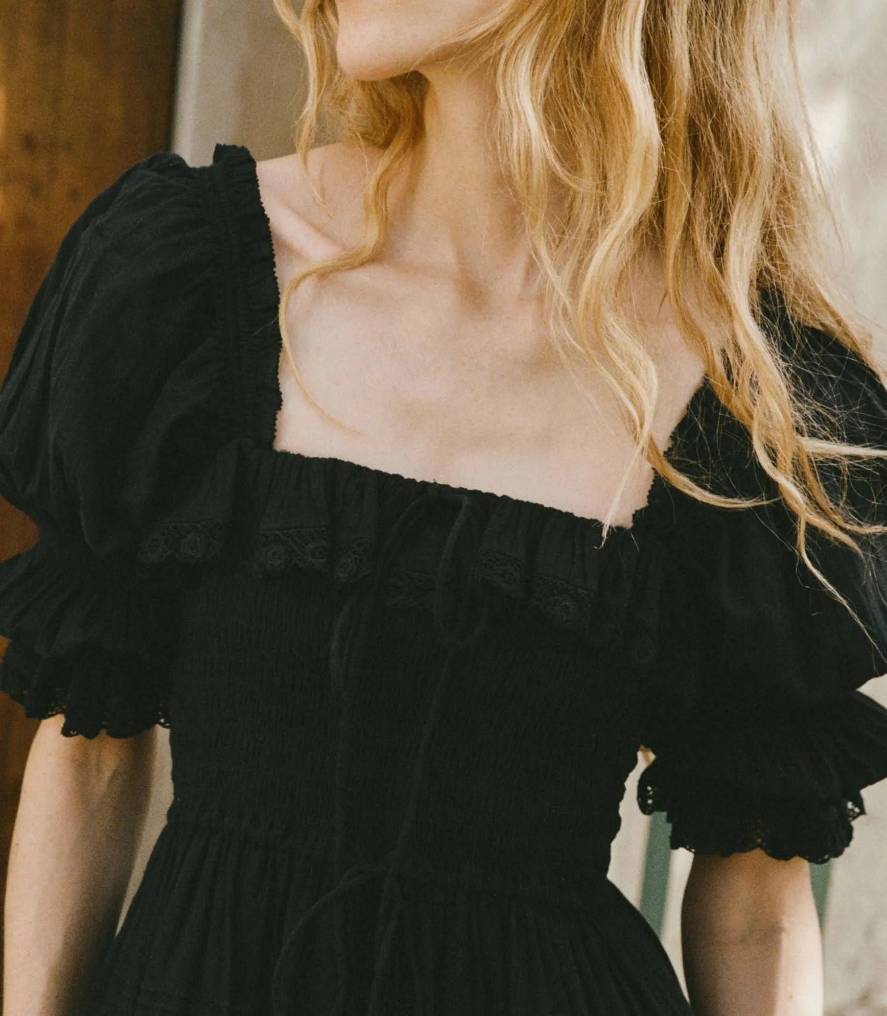 IZABAL DRESS -- NAVY sold by Doen product image thumbnail 2