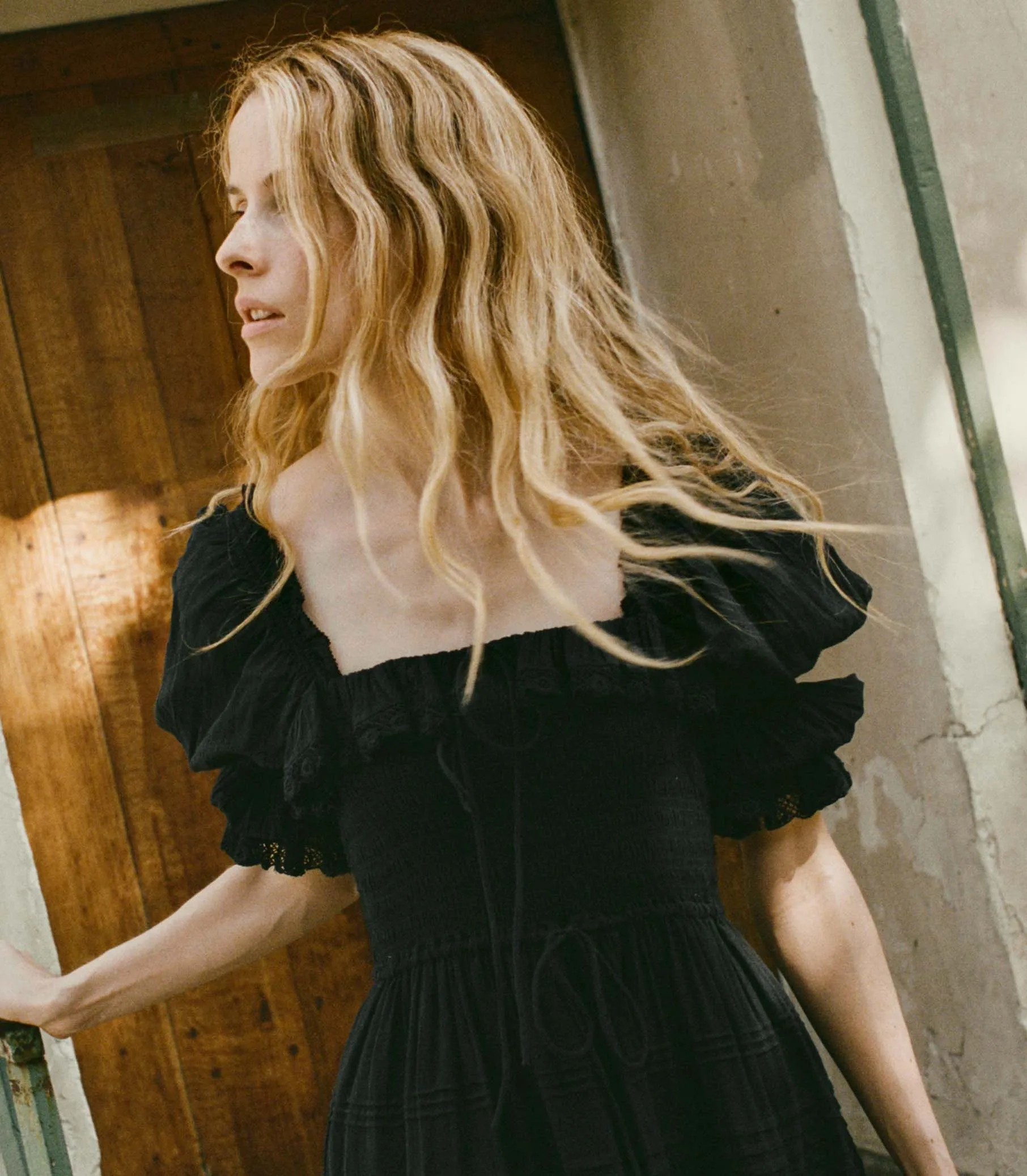 IZABAL DRESS -- NAVY sold by Doen product image thumbnail 4