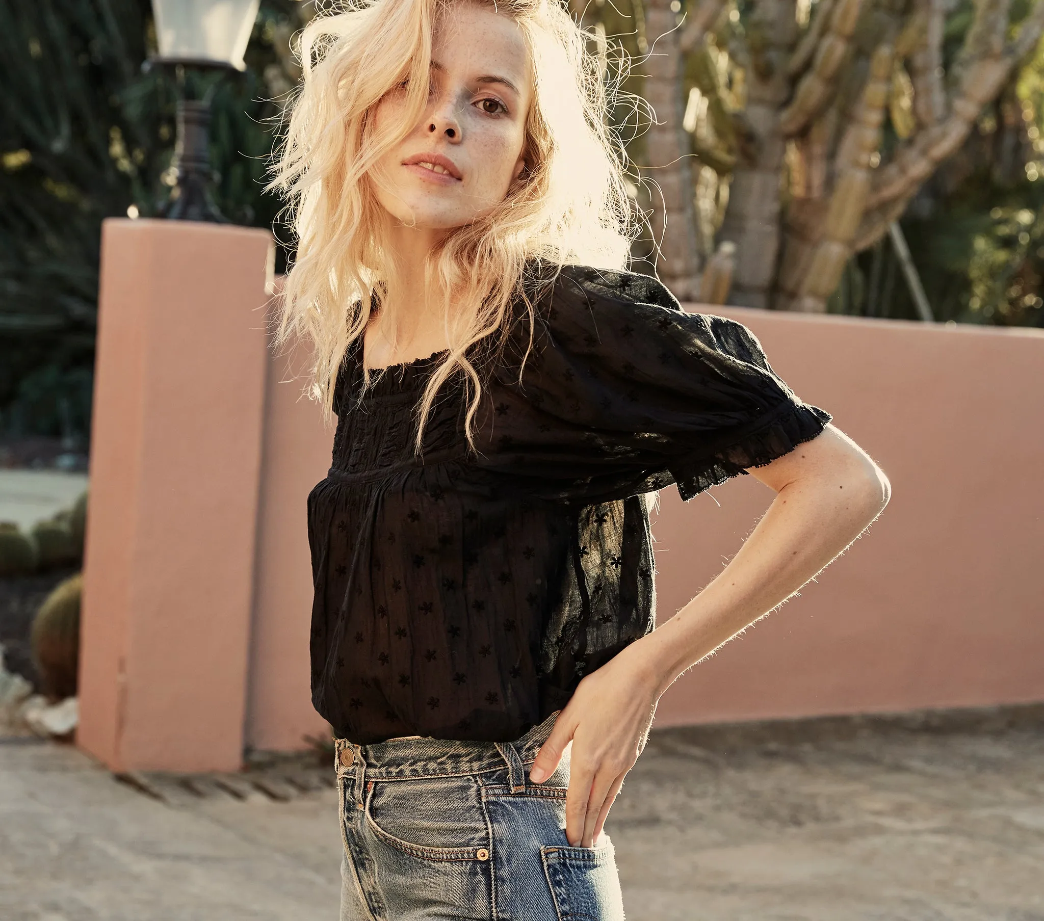 HMD -- FRANCES TOP -- BLACK sold by Doen product image thumbnail 3