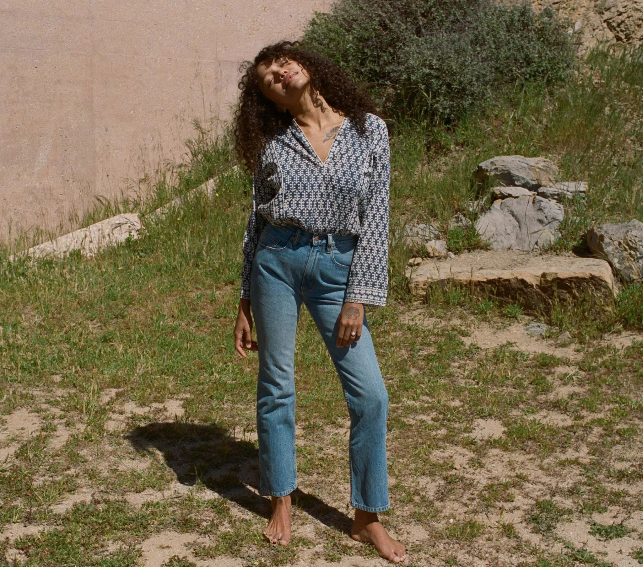 HMD -- SURI TOP -- SOLEDAD BLOOM sold by Doen