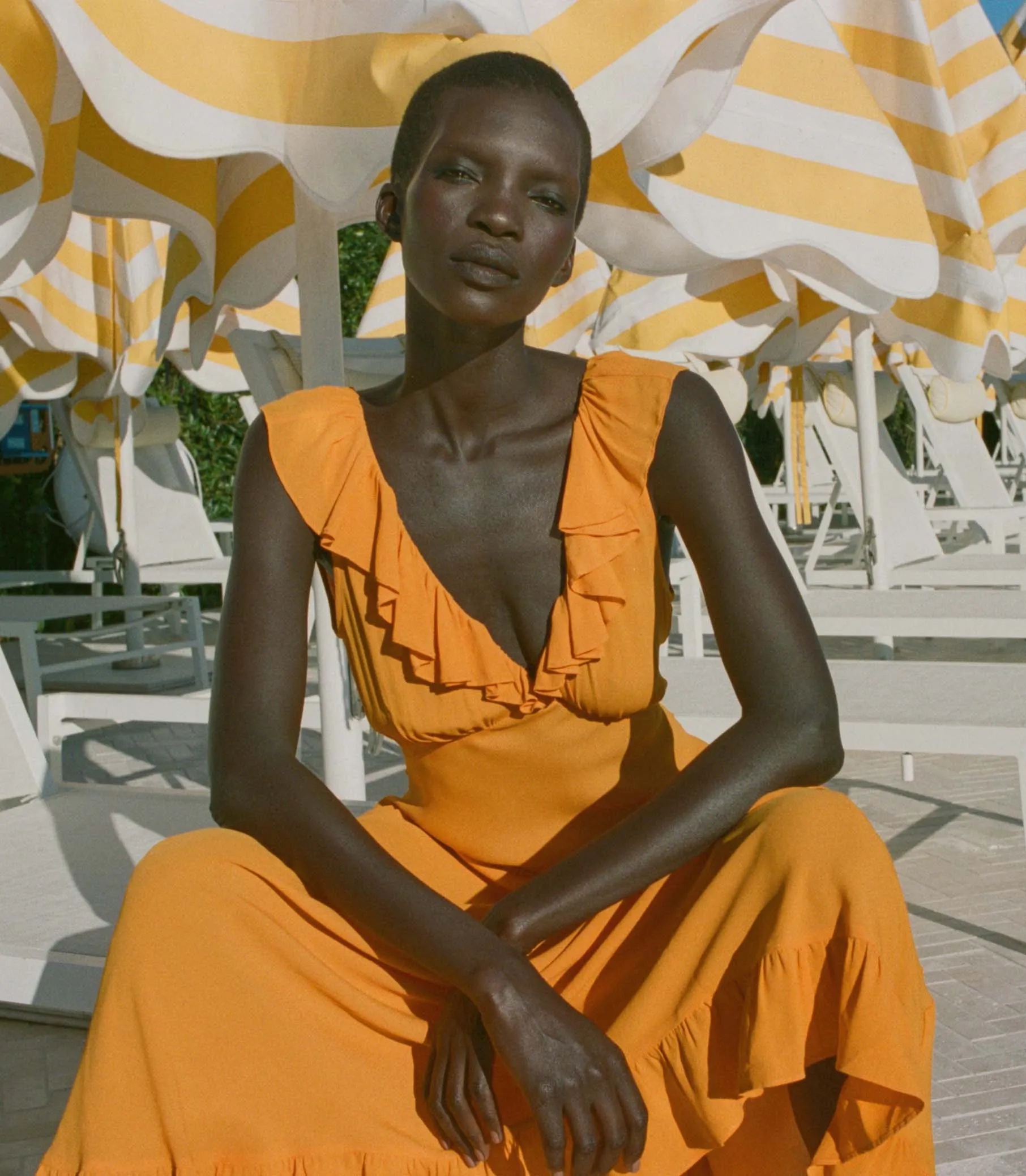 ARLEEN DRESS -- NASTURTIUM ORANGE sold by Doen product image thumbnail 4