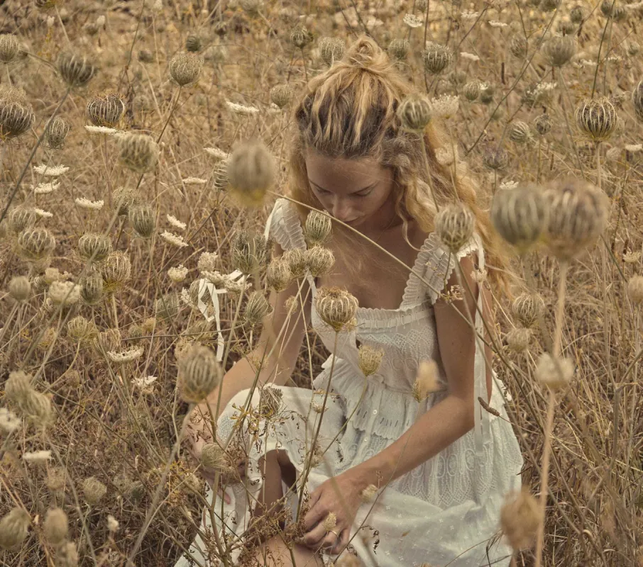 HMD -- MADRIGAL DRESS -- SALT sold by Doen