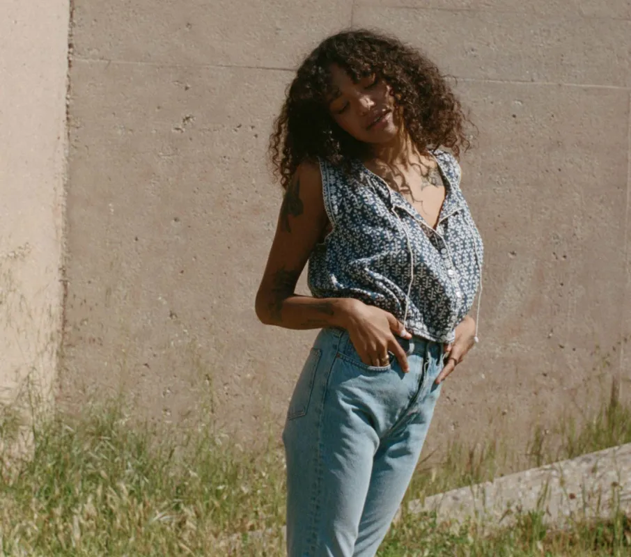 HMD -- ROWE TOP -- SOLEDAD BLOOM made by Doen