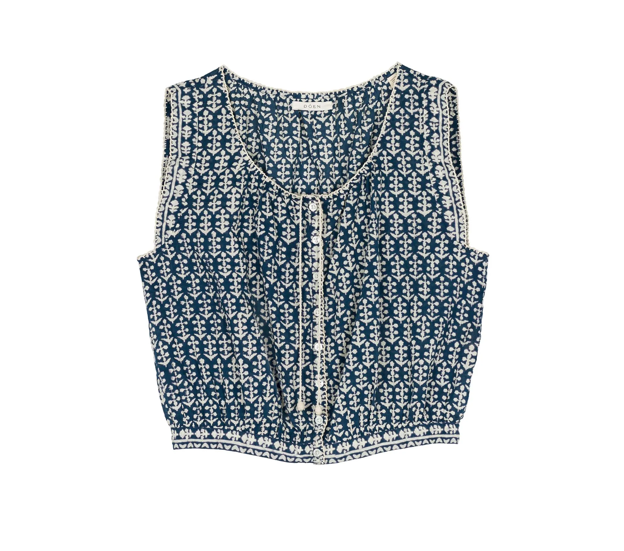 HMD -- ROWE TOP -- SOLEDAD BLOOM sold by Doen product image thumbnail 5