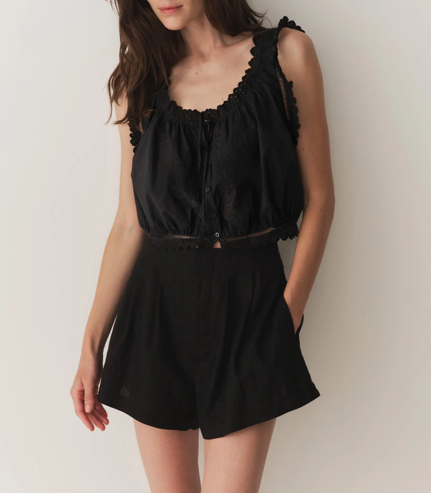 TRAVELER TOP -- BLACK sold by Doen product image thumbnail 4