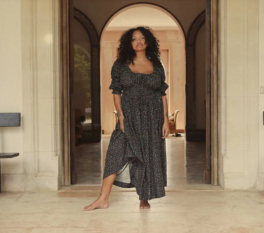 HMD -- ISCHIA DRESS -- NIGHT SONGBIRD PAISLEY sold by Doen