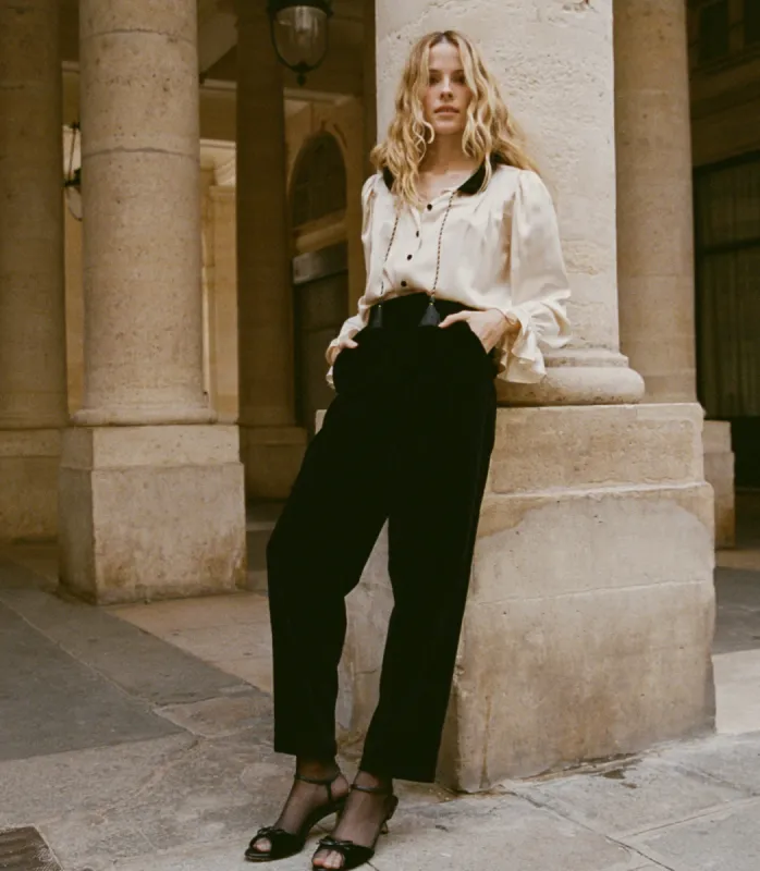 MABELLE PANT -- BLACK sold by Doen