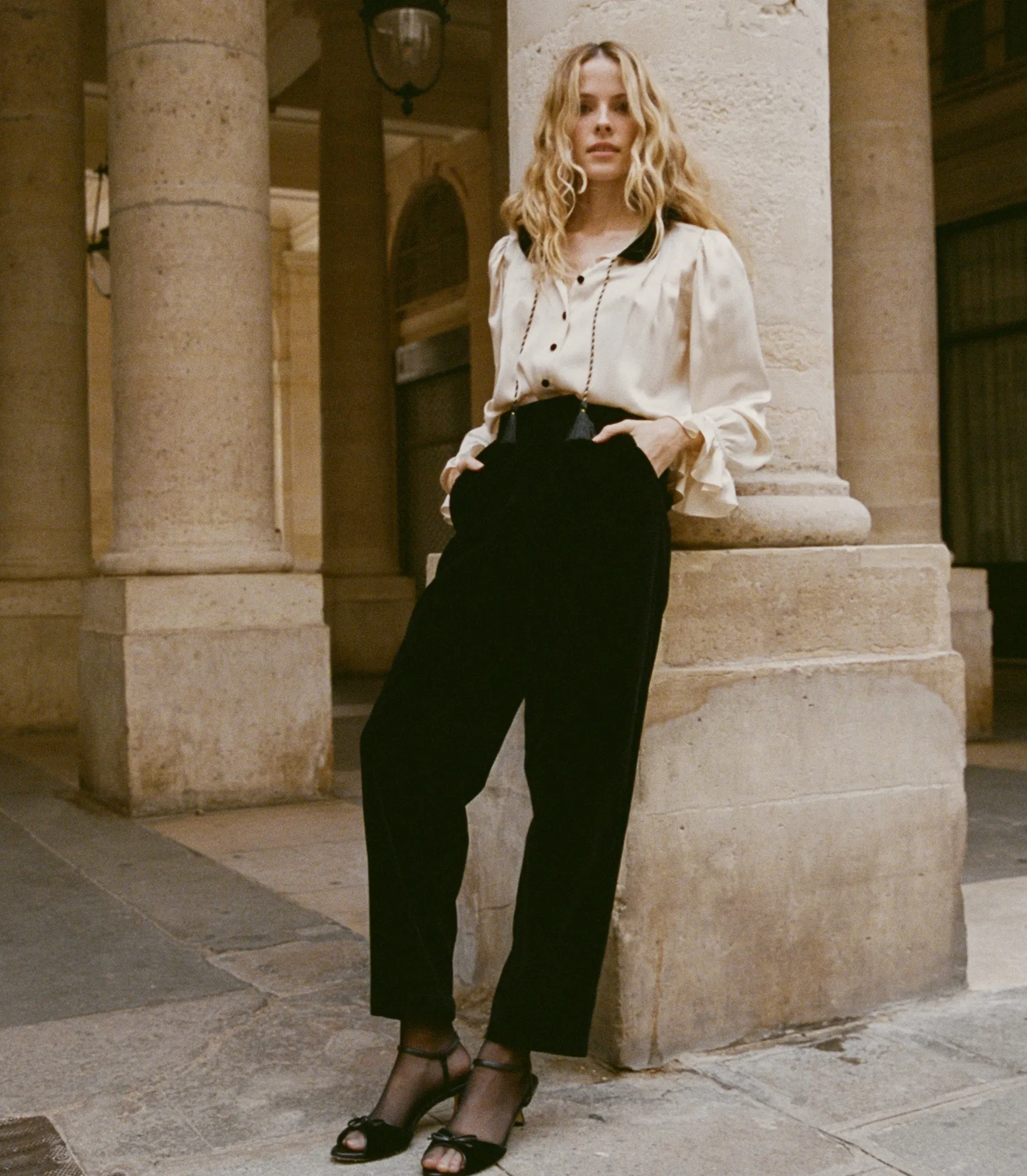 MABELLE PANT -- BLACK sold by Doen