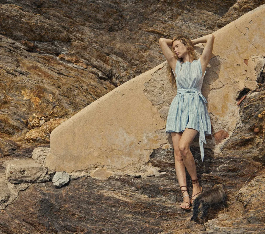 HMD -- CASSIA DRESS -- SAINT PIERRE STRIPE sold by Doen