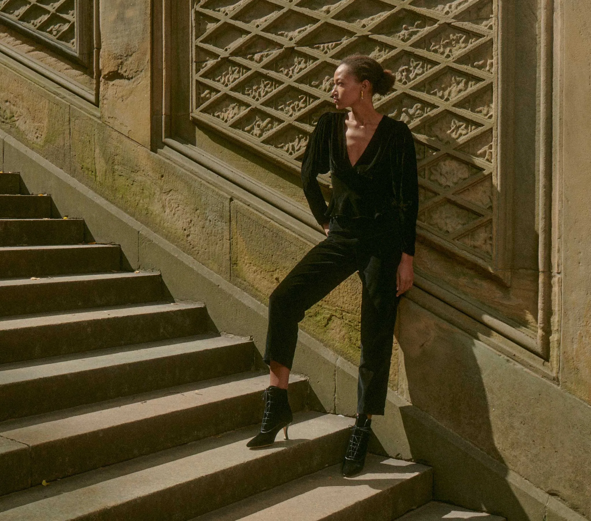 DASHA BOOT -- BLACK VELVET sold by Doen product image thumbnail 4