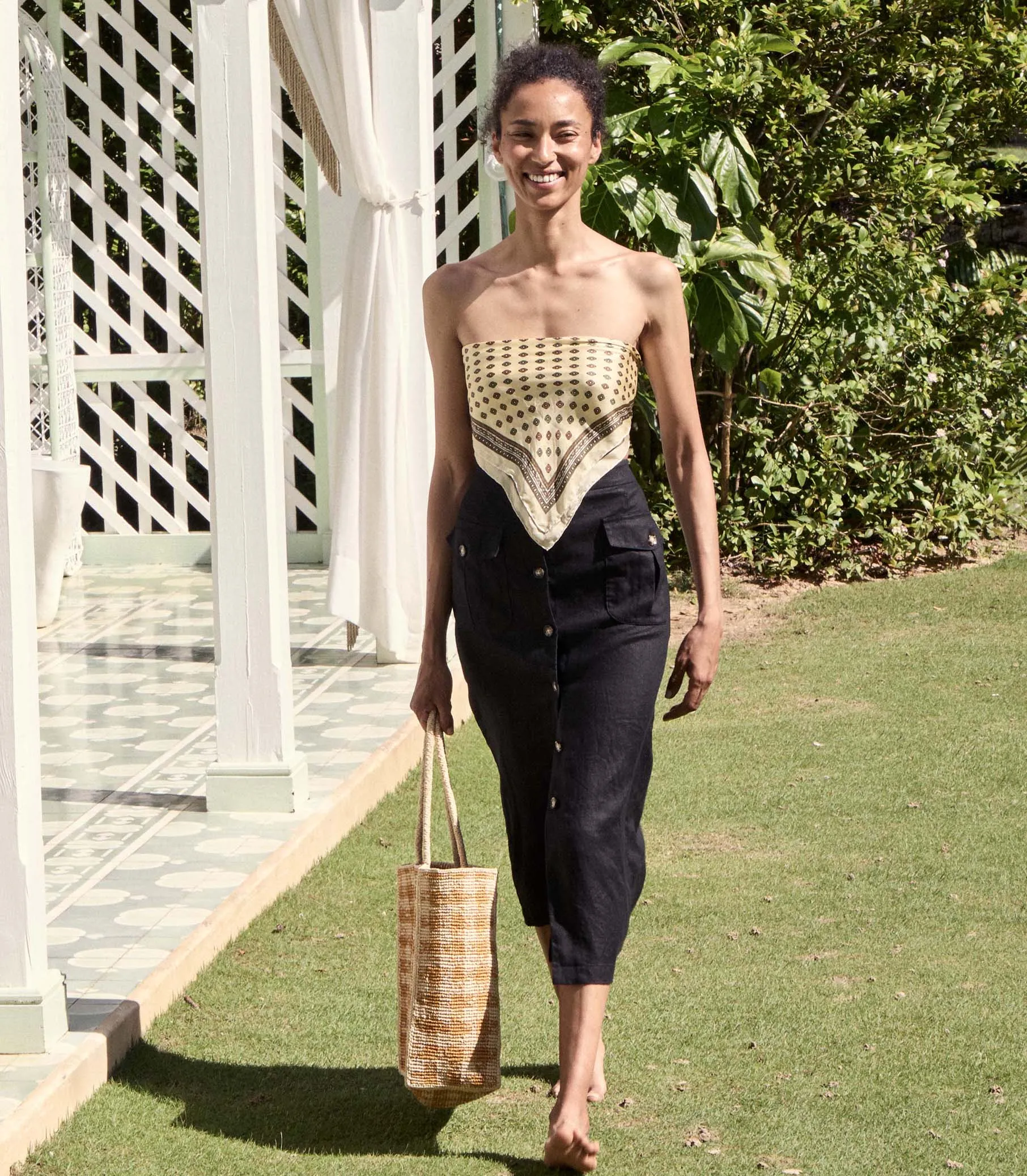 LOURDES SKIRT -- BLACK sold by Doen product image thumbnail 3