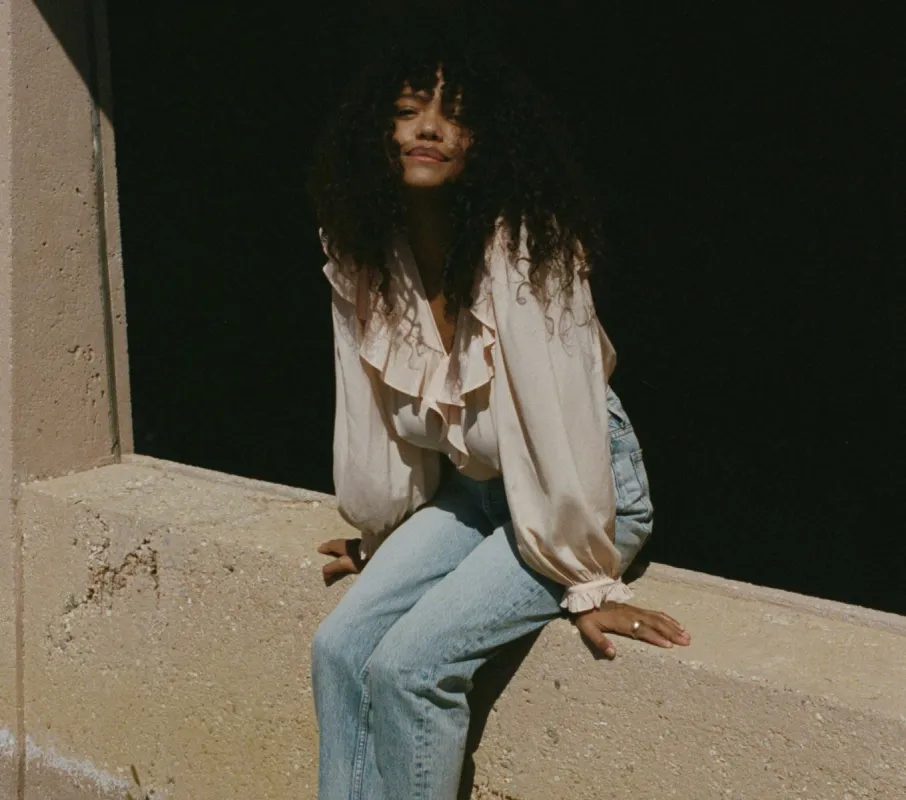 HMD -- SULA TOP -- SUNLIT CORAL sold by Doen