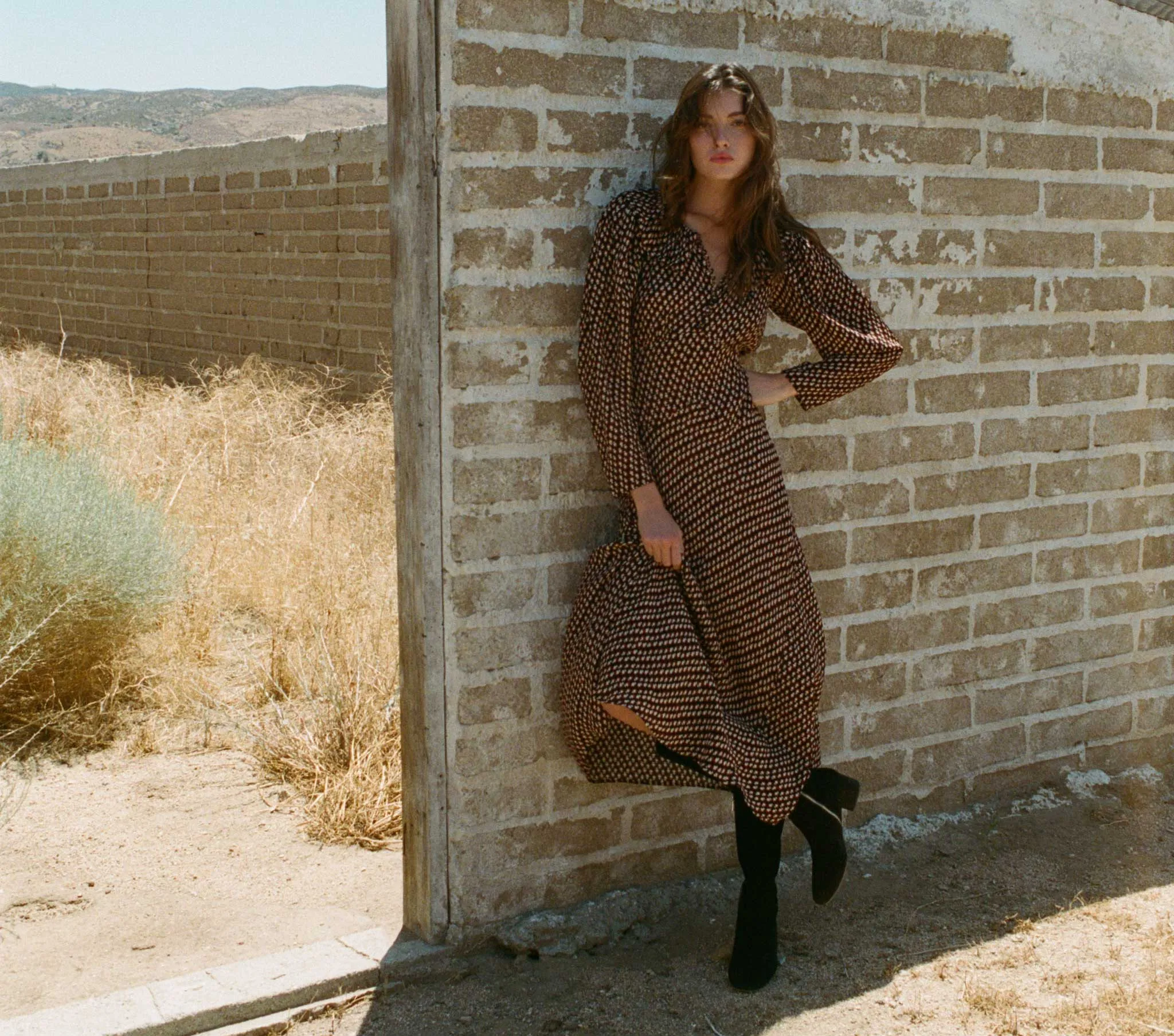 HMD -- AUDELLA DRESS -- SABLE HYDE PARK FLORAL sold by Doen