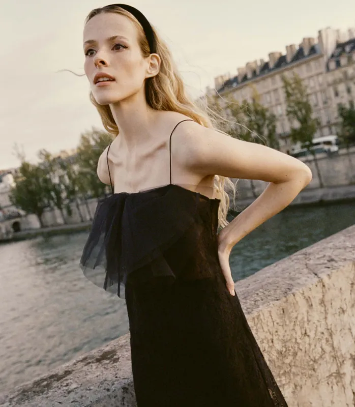 HMD -- AURINA DRESS -- BLACK sold by Doen