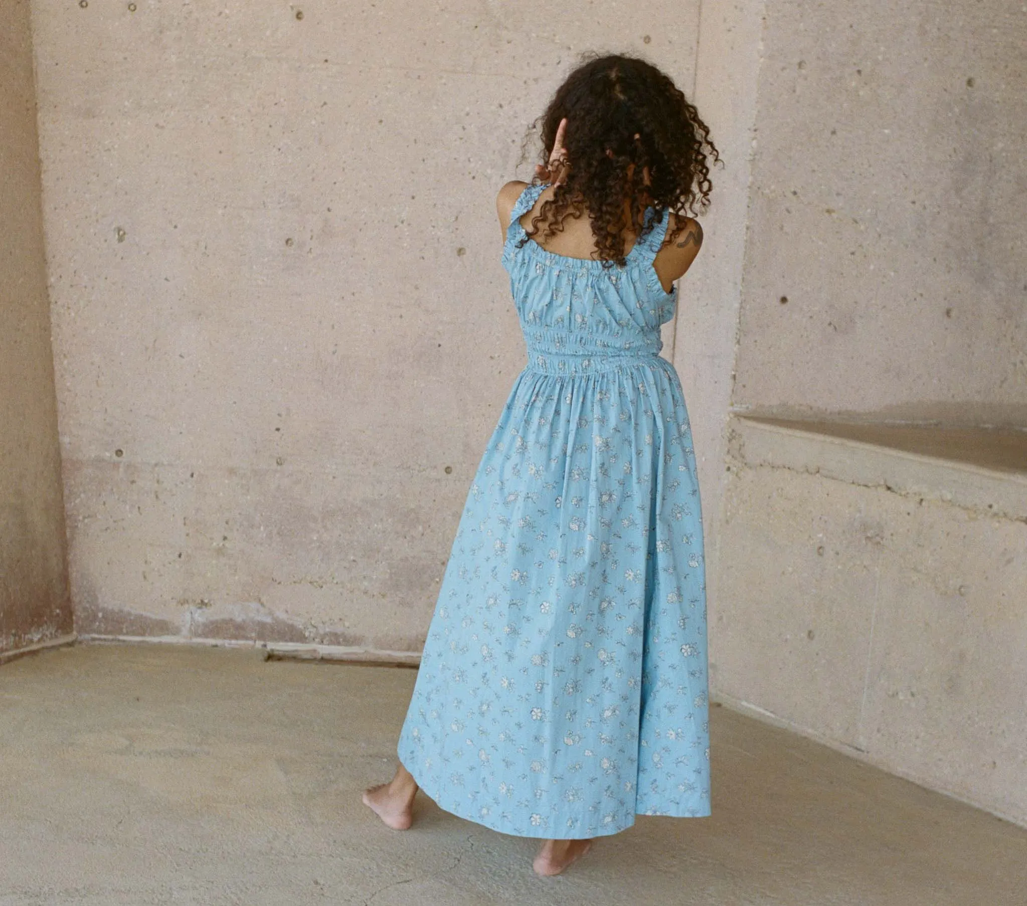 HMD -- EMMARETTA DRESS -- SKY BOUTON DE ROSE sold by Doen product image thumbnail 2