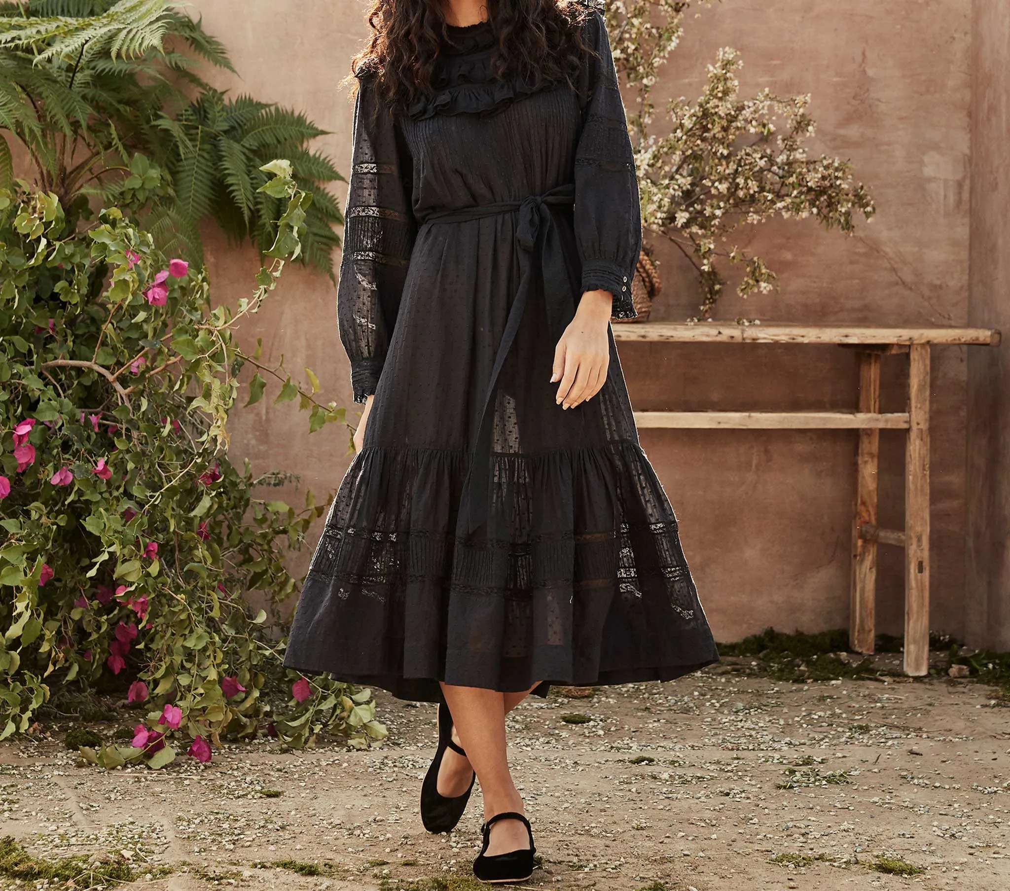 HMD -- AVENA DRESS -- DEEP INK sold by Doen