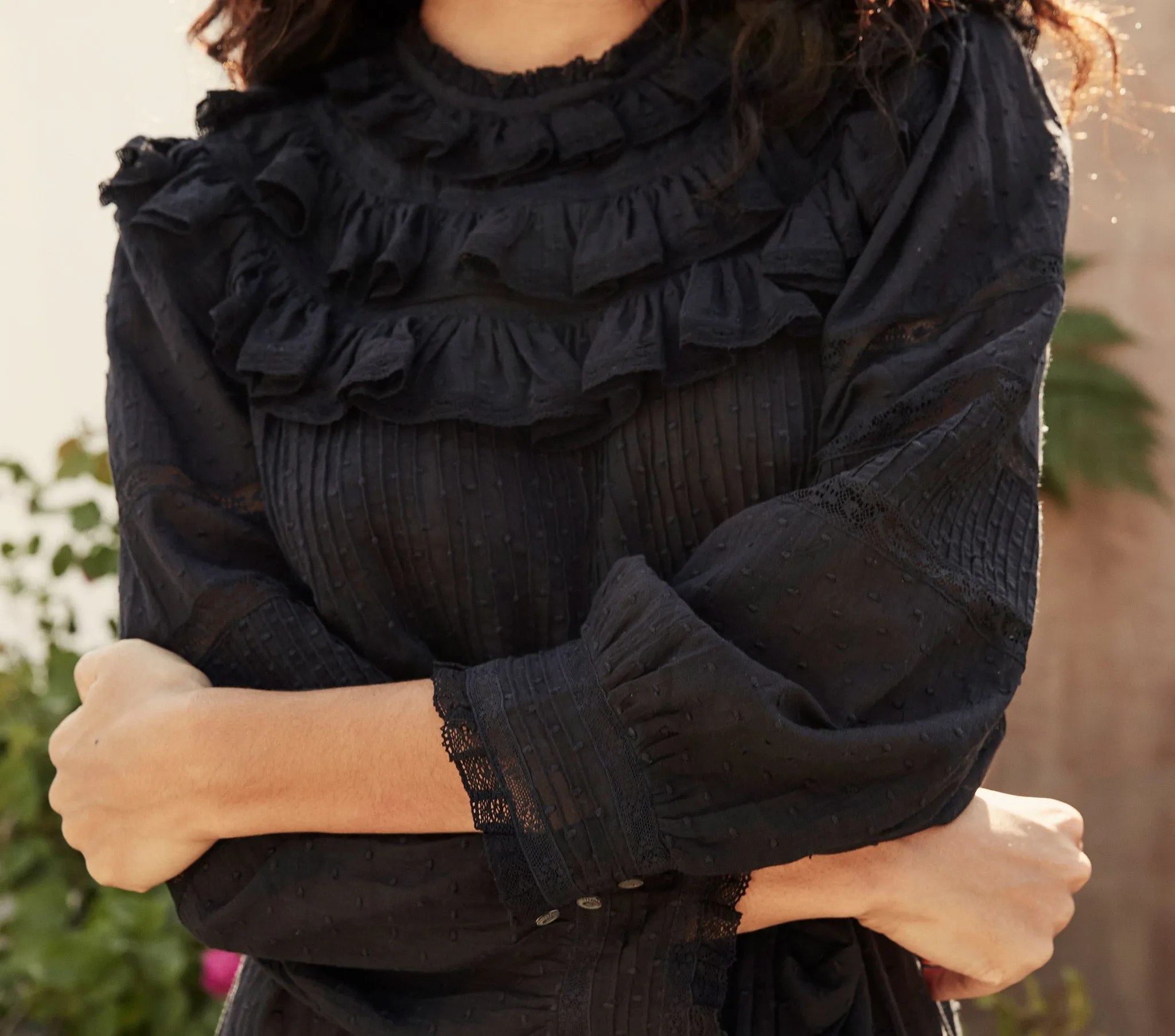 HMD -- AVENA DRESS -- DEEP INK sold by Doen product image thumbnail 3