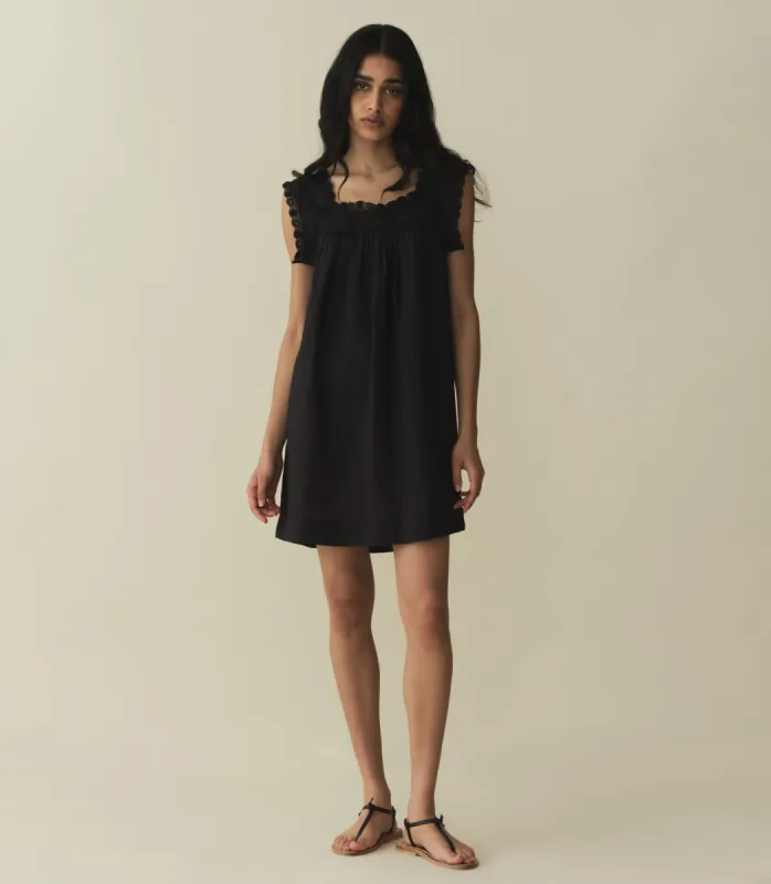 ALMADIA DRESS -- BLACK sold by Doen