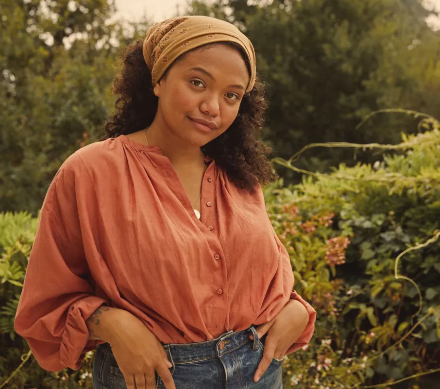 HMD -- THE JANE BLOUSE -- TIERRA sold by Doen