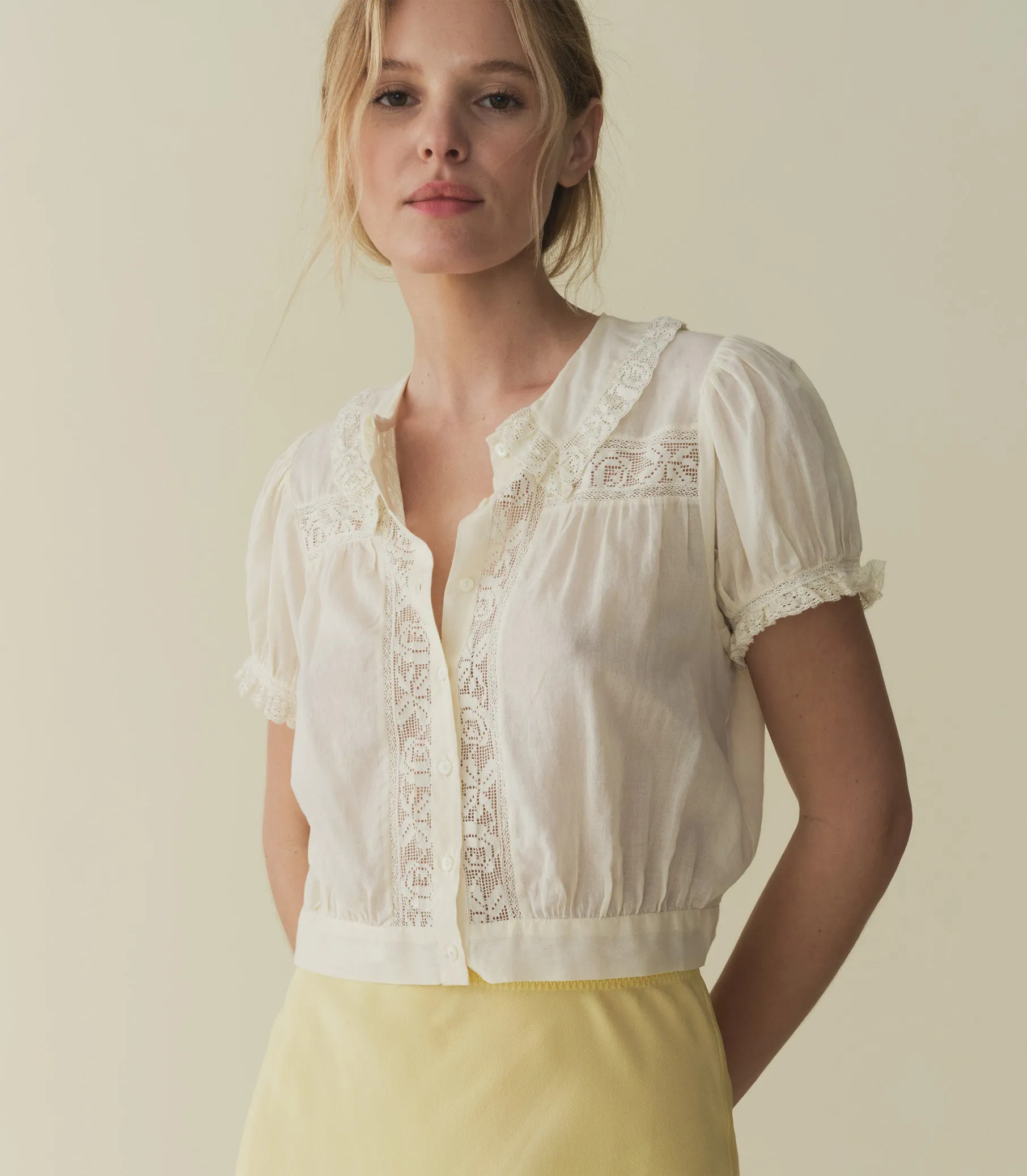 SKYLARK TOP -- MAGNOLIA sold by Doen