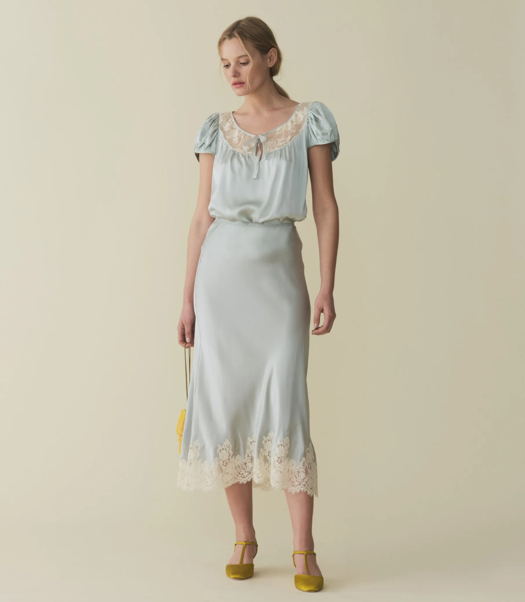 ELOWEN SKIRT -- DUSTY BLUE sold by Doen product image thumbnail 5