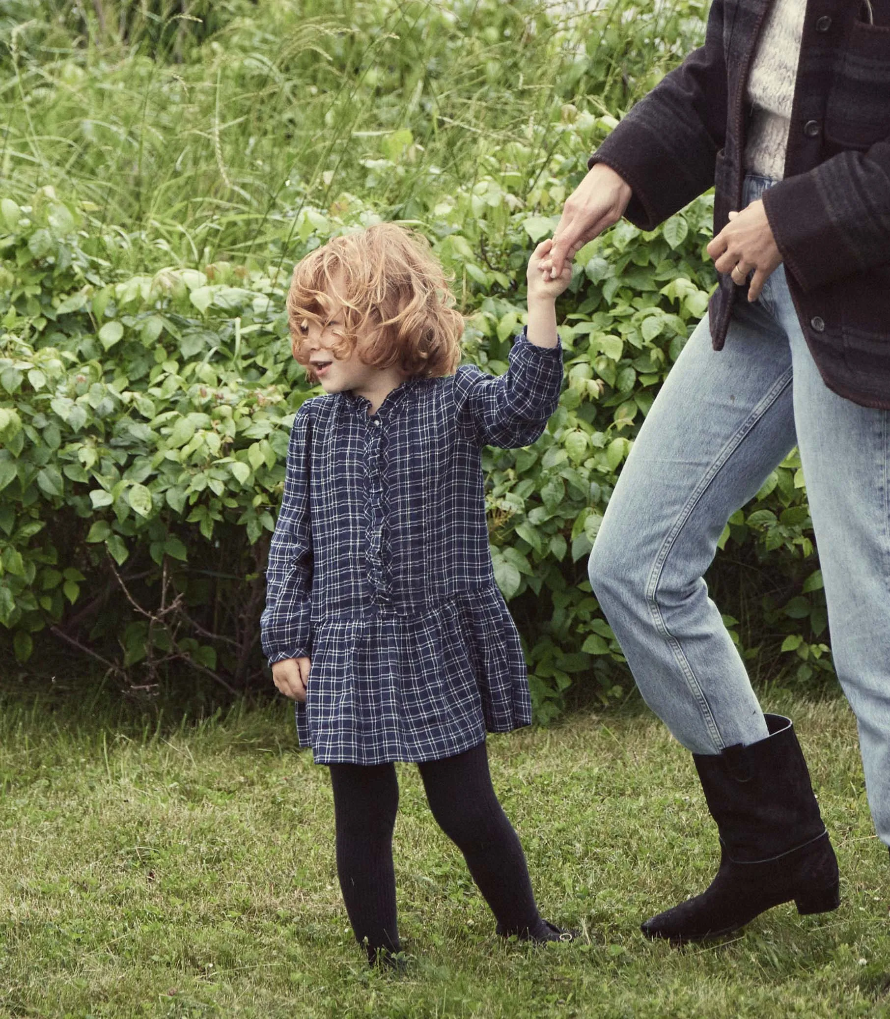 FINLEY DRESS -- BLEU COTTAGE PLAID sold by Doen product image thumbnail 4