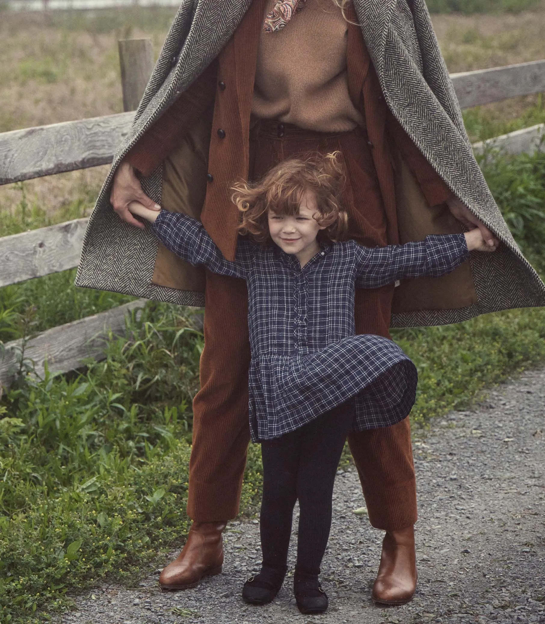 FINLEY DRESS -- BLEU COTTAGE PLAID sold by Doen product image thumbnail 3