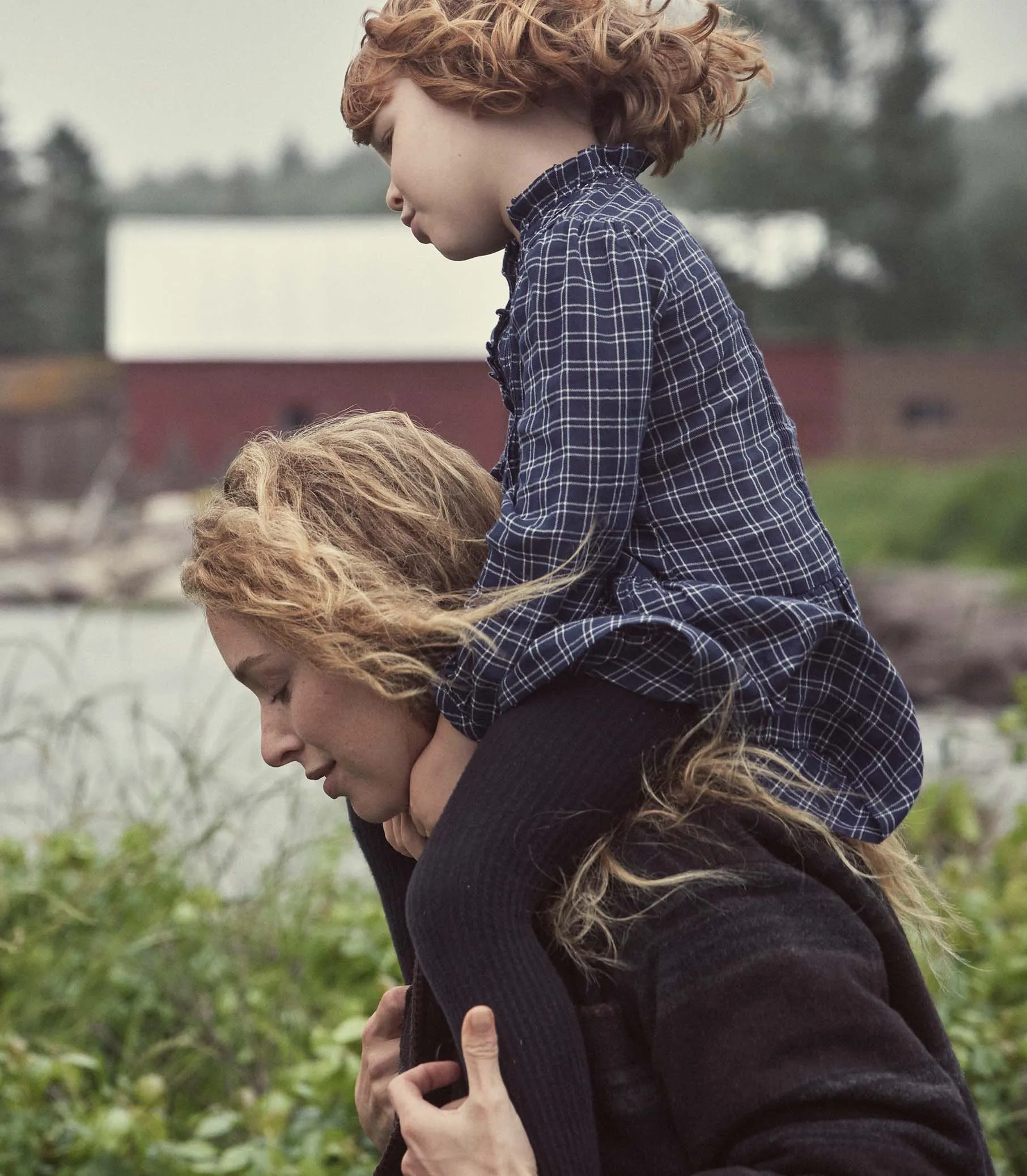 FINLEY DRESS -- BLEU COTTAGE PLAID sold by Doen product image thumbnail 5