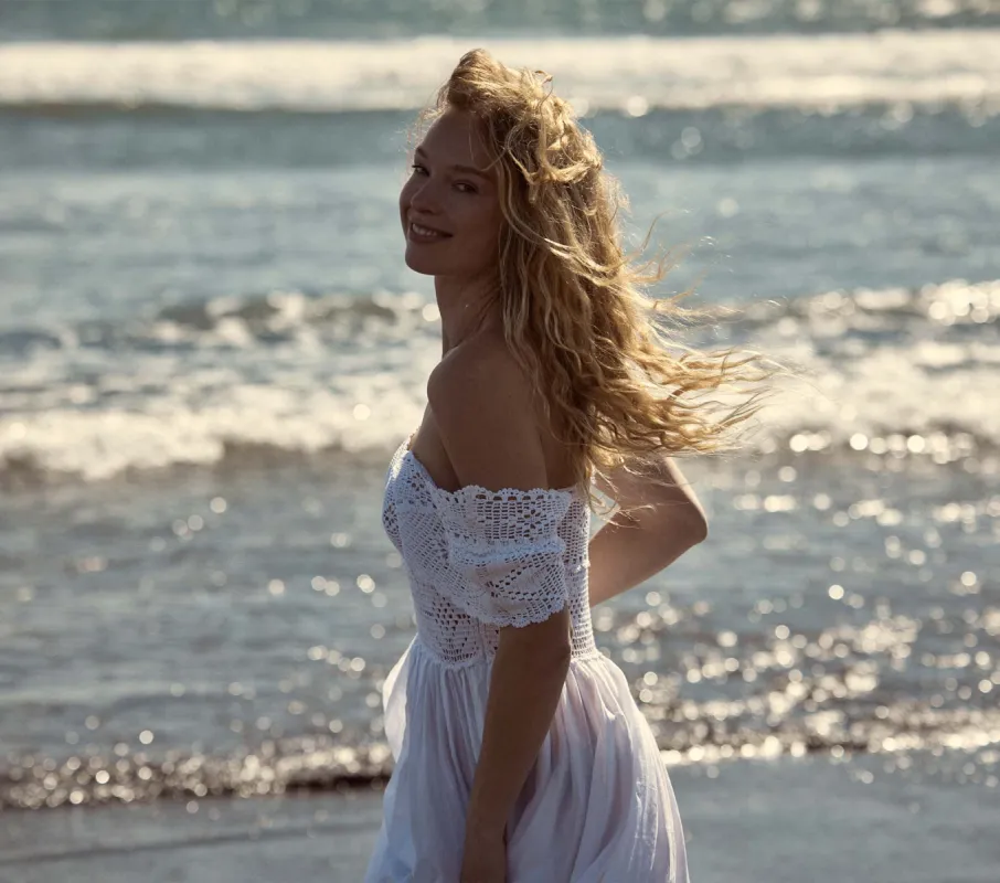 HMD -- MODEIRA DRESS -- SALT sold by Doen