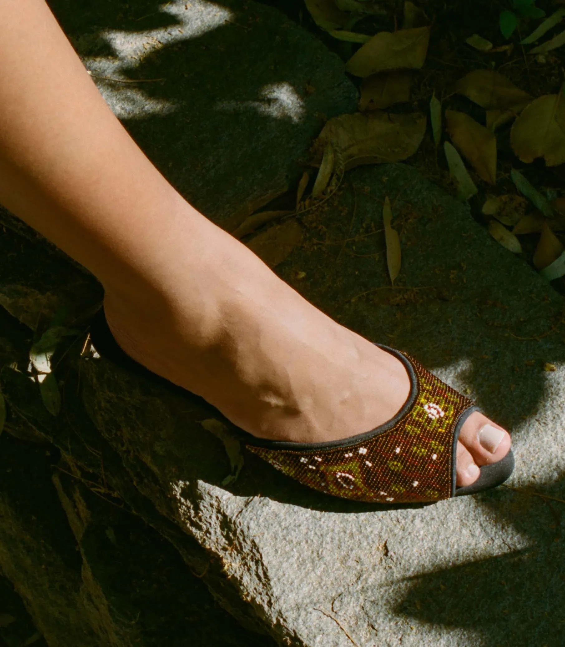 CALLIE MULE -- BEADED MOSAIC sold by Doen