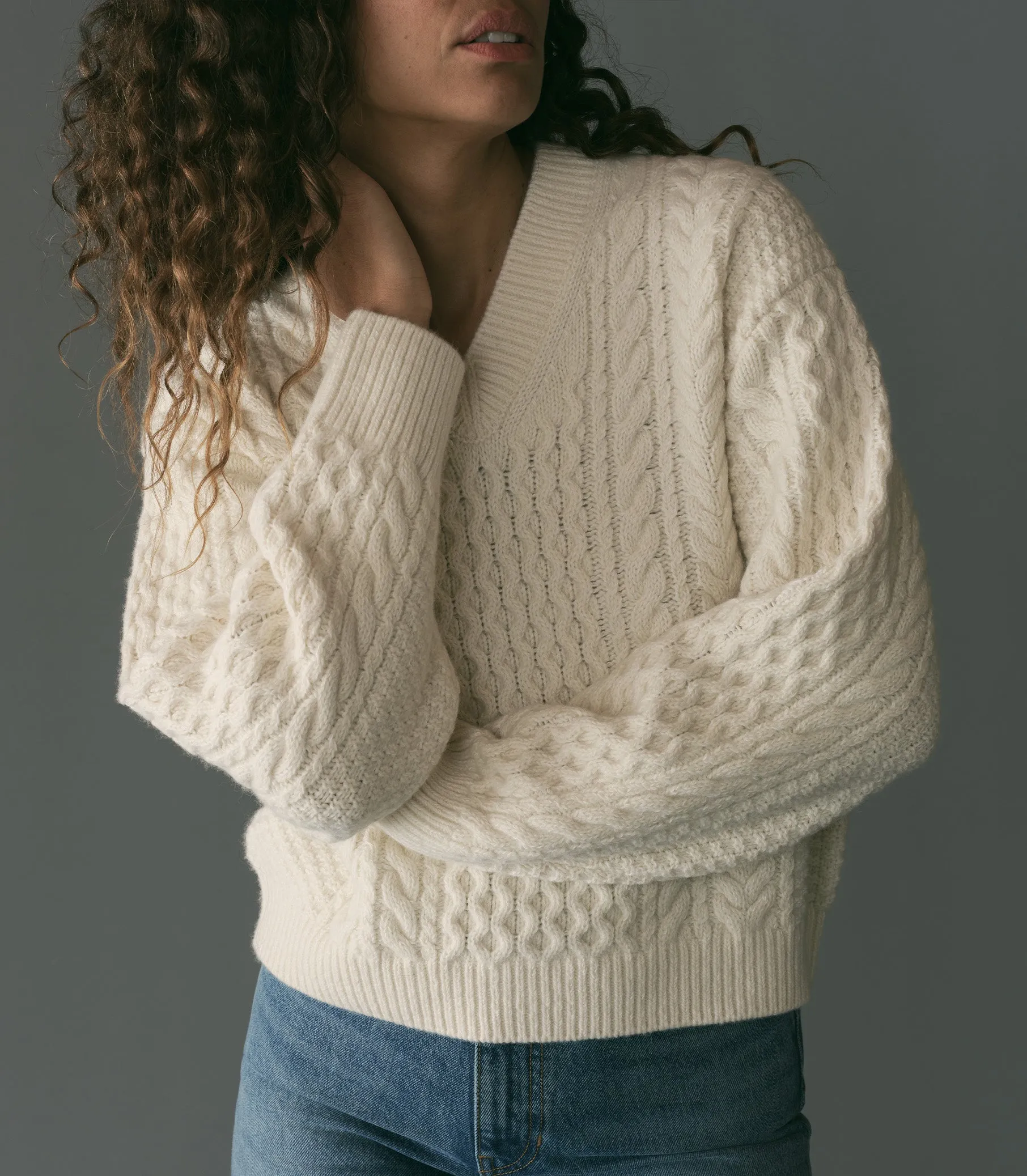ALEAH SWEATER -- IVORY sold by Doen product image thumbnail 3