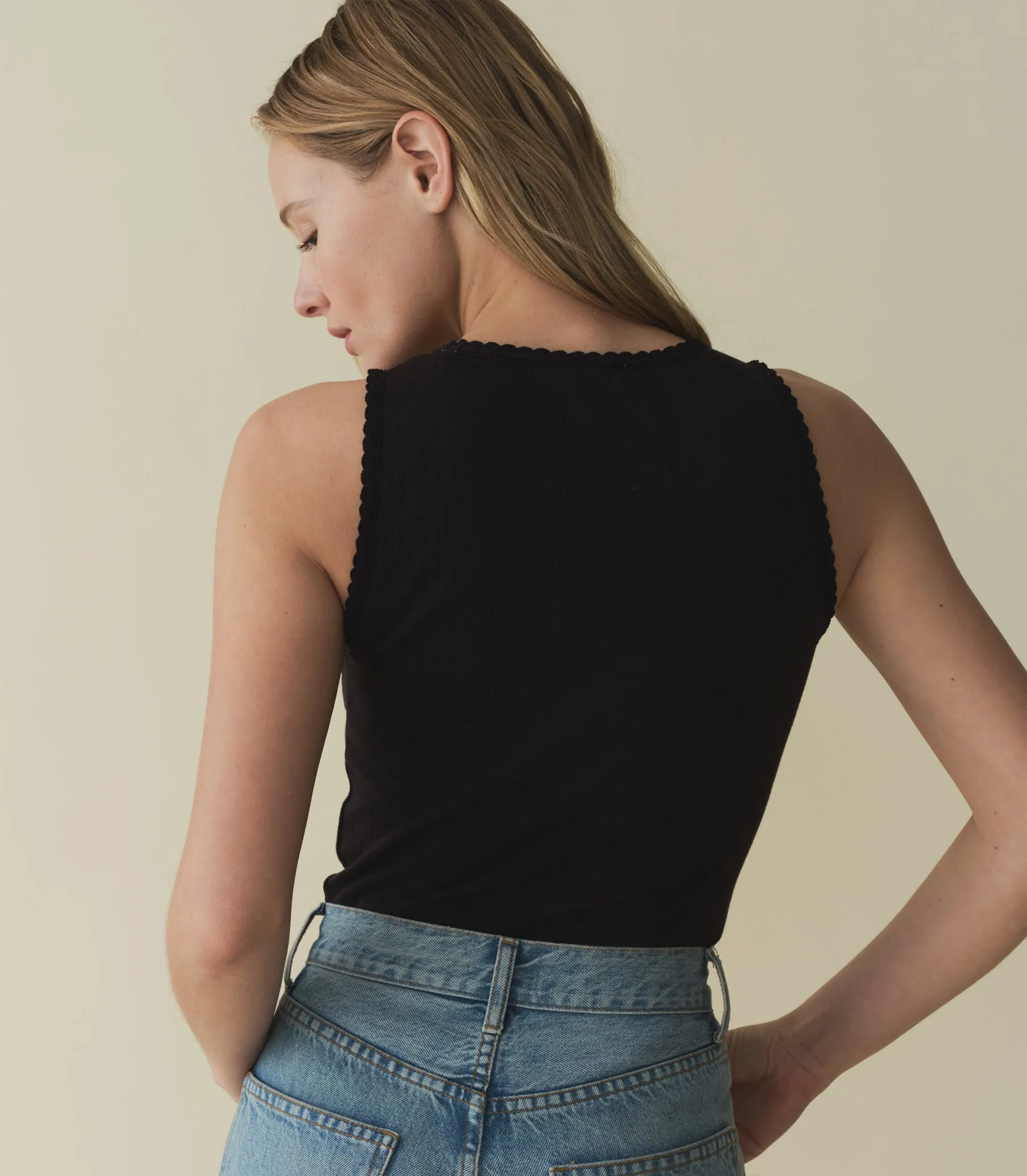 LOIS TANK -- BLACK sold by Doen product image thumbnail 4