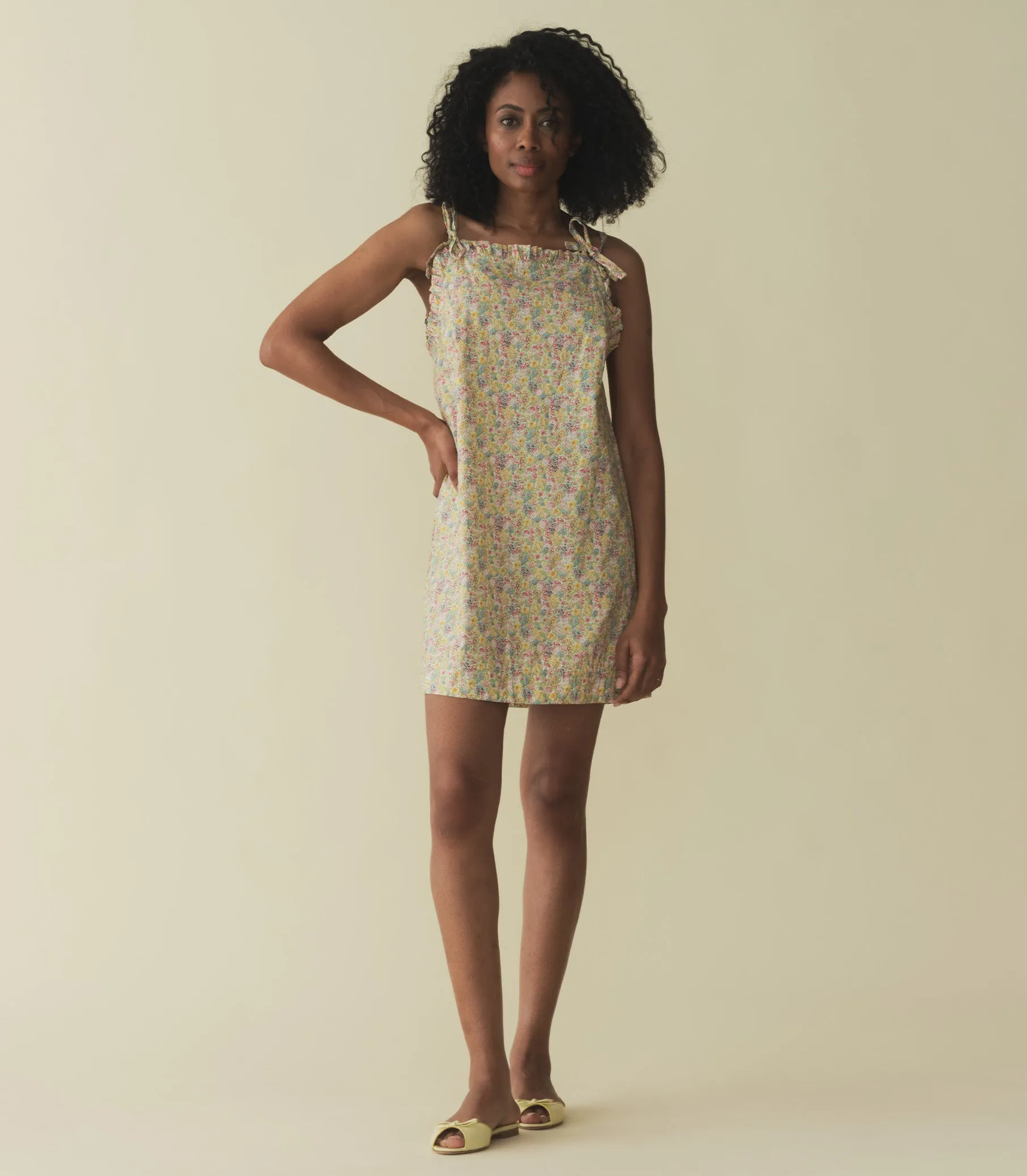 DEE DRESS -- CHRYSANTHEMUM SKY FLORAL sold by Doen