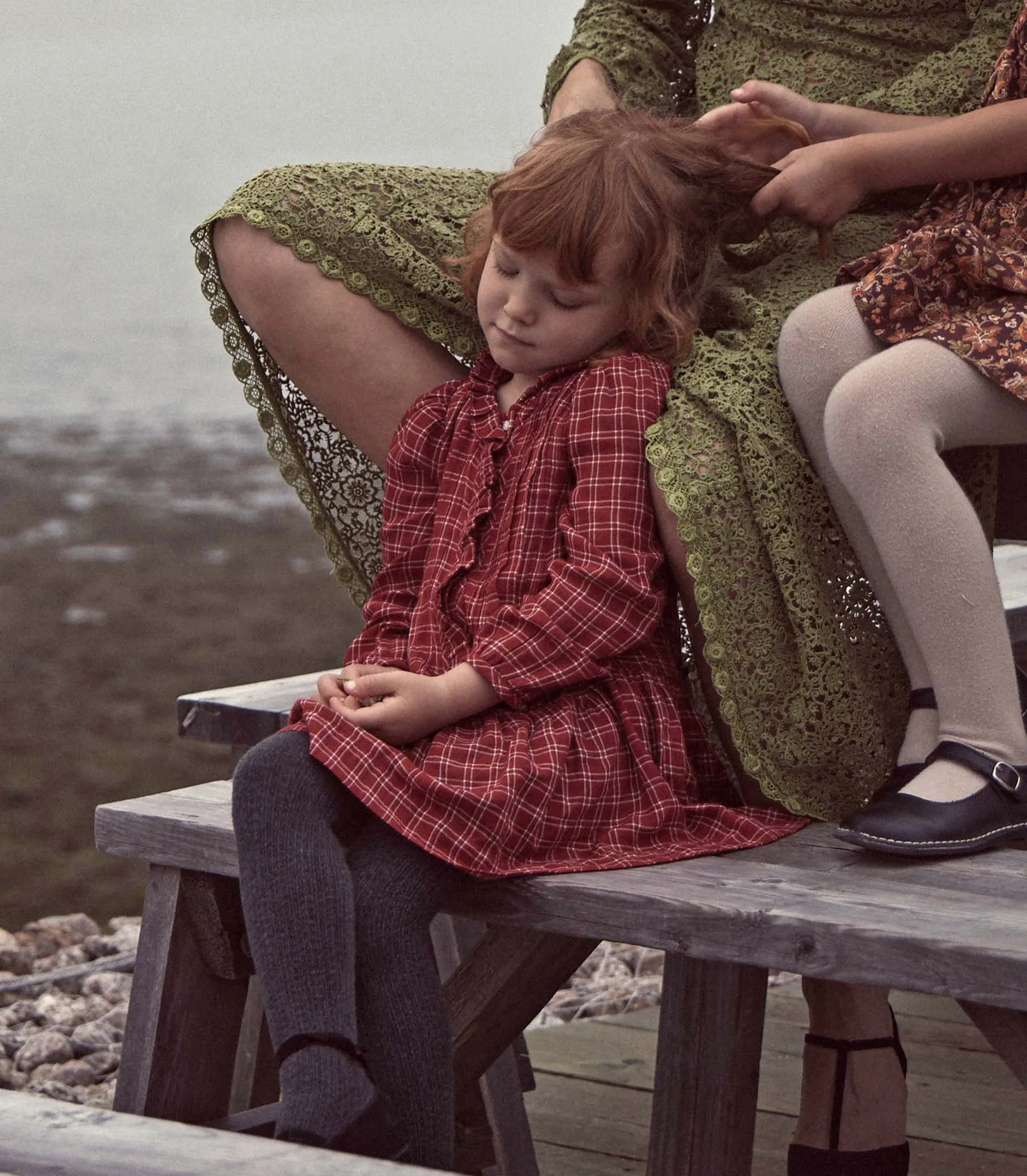 FINLEY DRESS -- ROUGE COTTAGE PLAID sold by Doen product image thumbnail 3