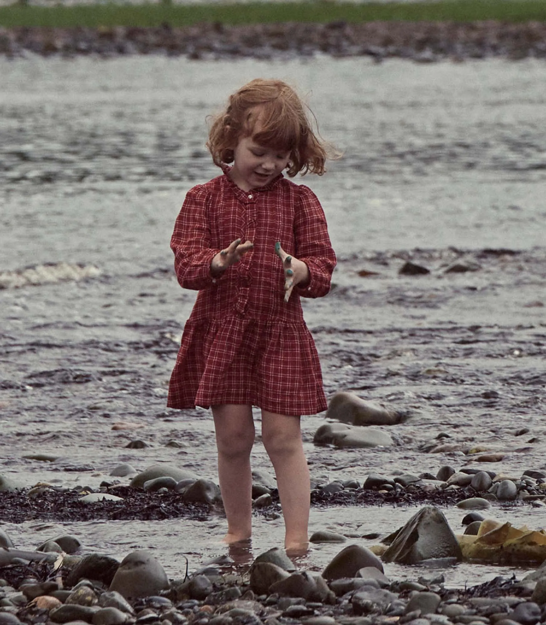 FINLEY DRESS -- ROUGE COTTAGE PLAID sold by Doen product image thumbnail 5