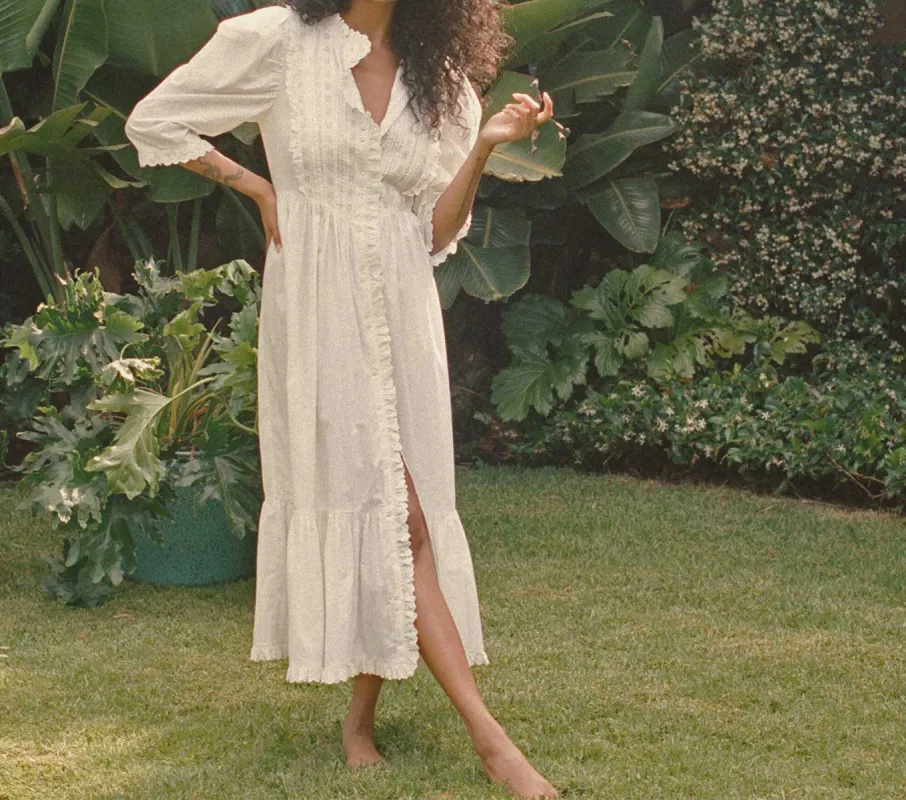 HMD -- DARBY DRESS -- POWDER sold by Doen