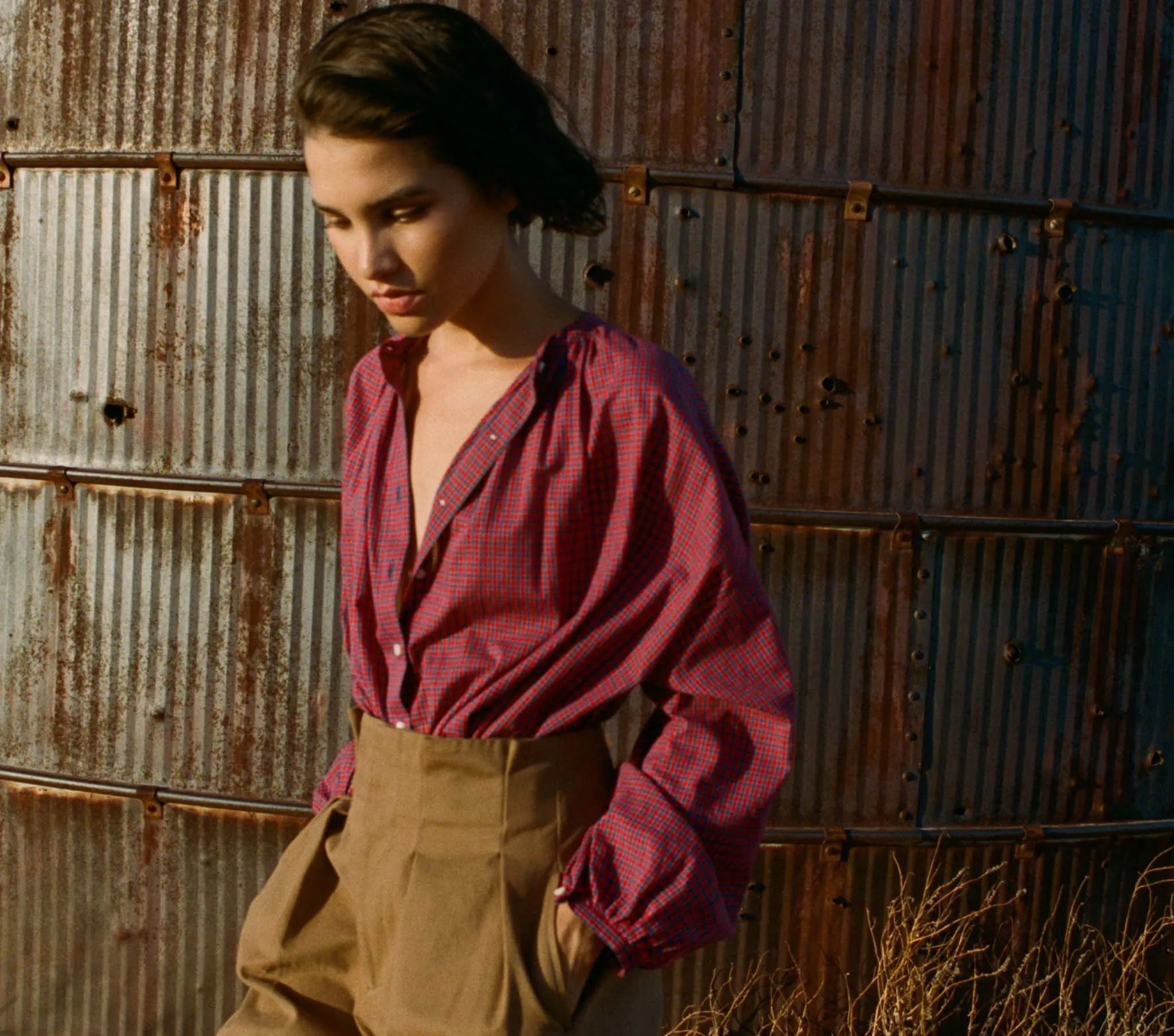 HMD -- THE JANE BLOUSE -- ROSSENDALE VALLEY PLAID sold by Doen product image thumbnail 4