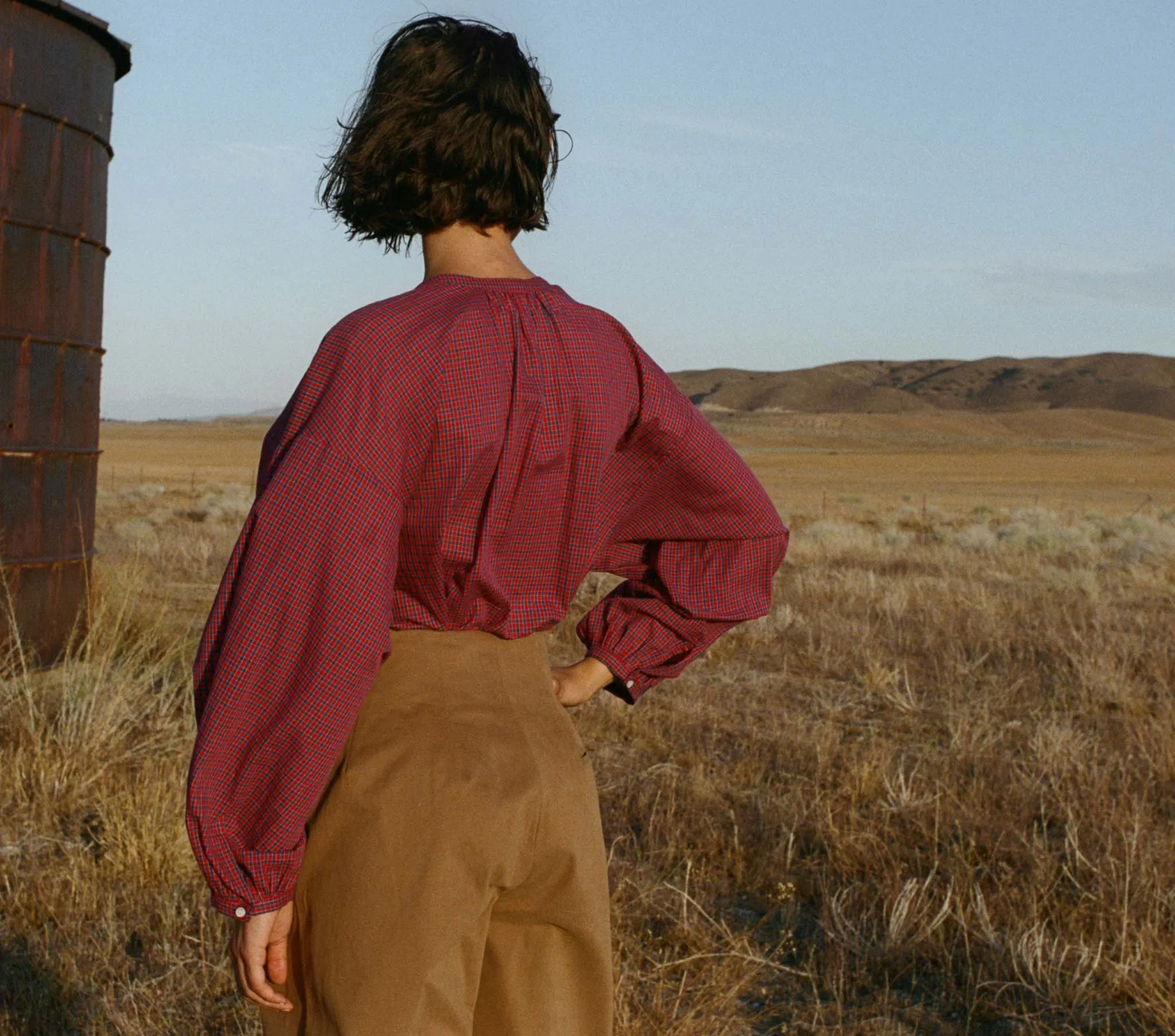 HMD -- THE JANE BLOUSE -- ROSSENDALE VALLEY PLAID sold by Doen product image thumbnail 5