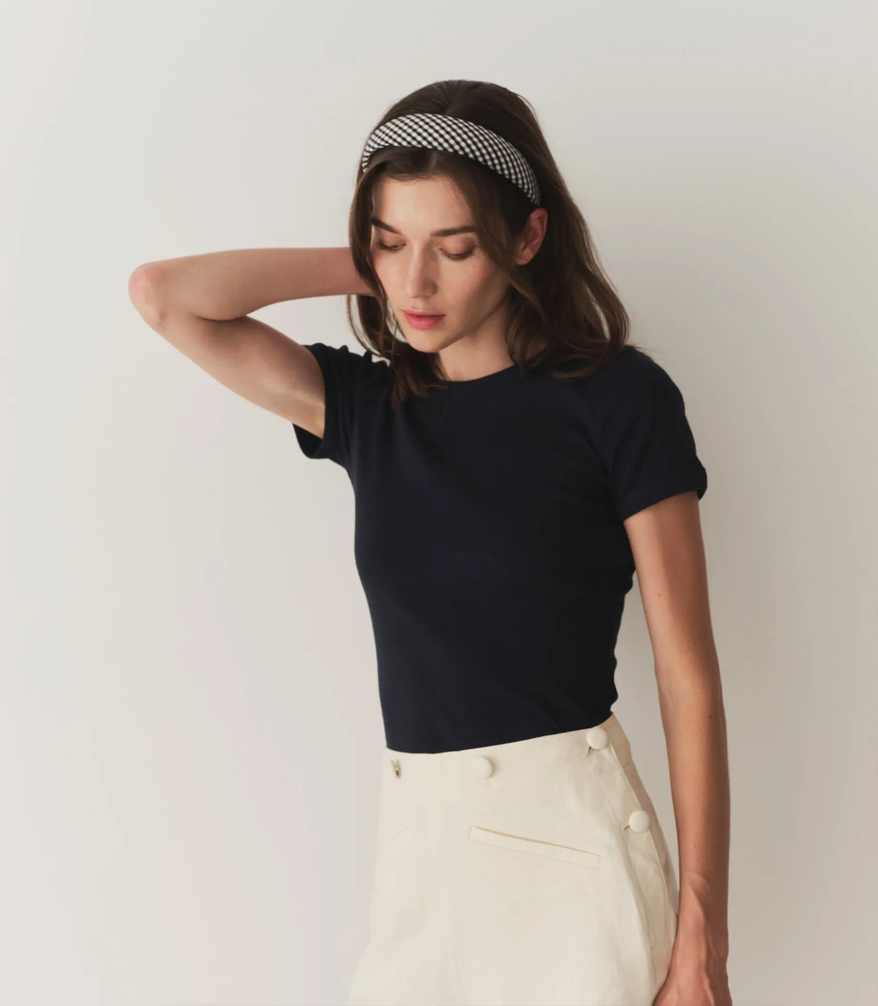 JEANIE HEADBAND -- GINGHAM sold by Doen product image thumbnail 2