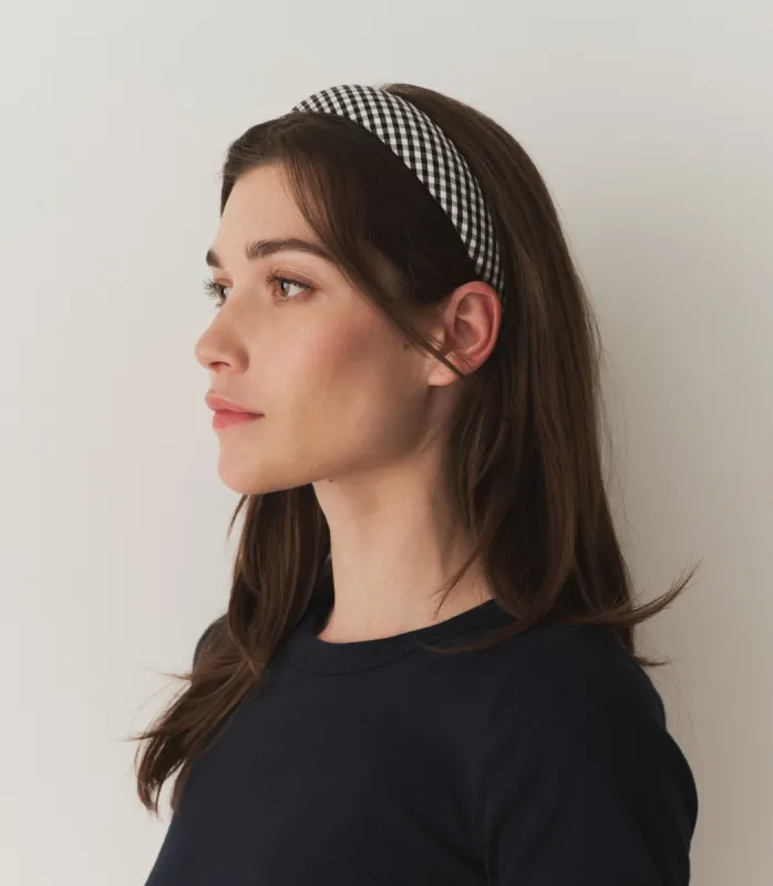 JEANIE HEADBAND -- GINGHAM made by Doen