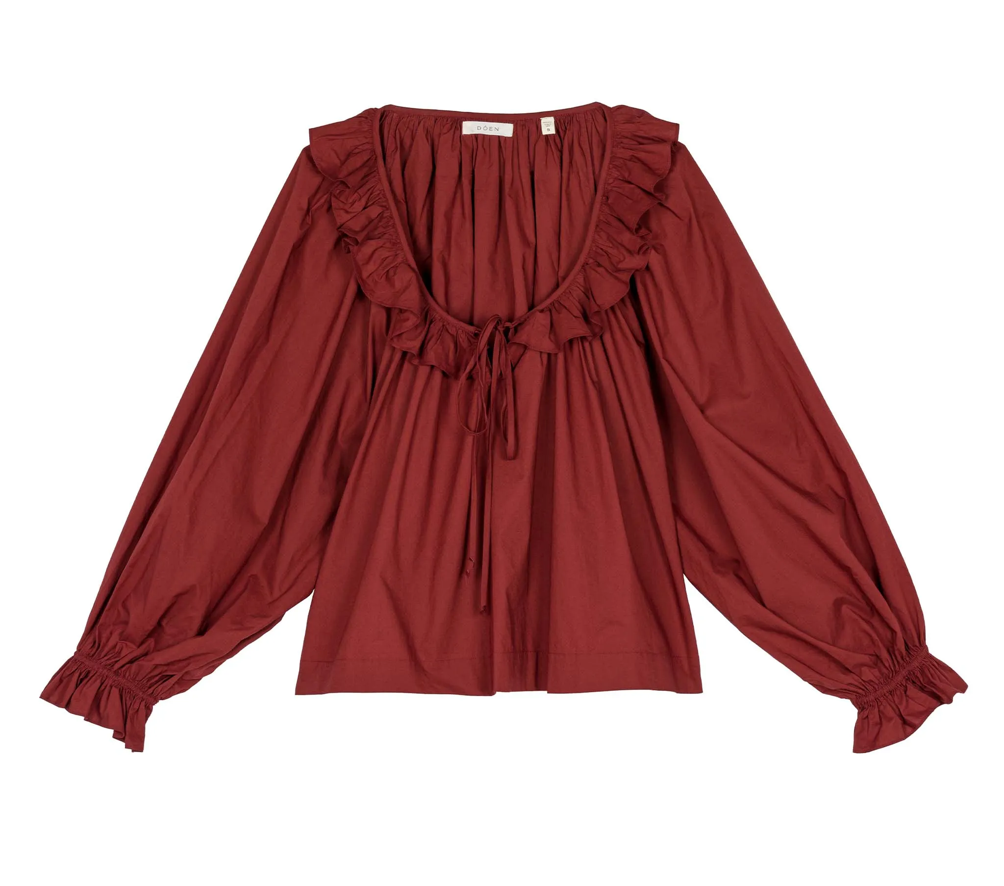 HMD -- JULES TOP -- MAHOGANY sold by Doen