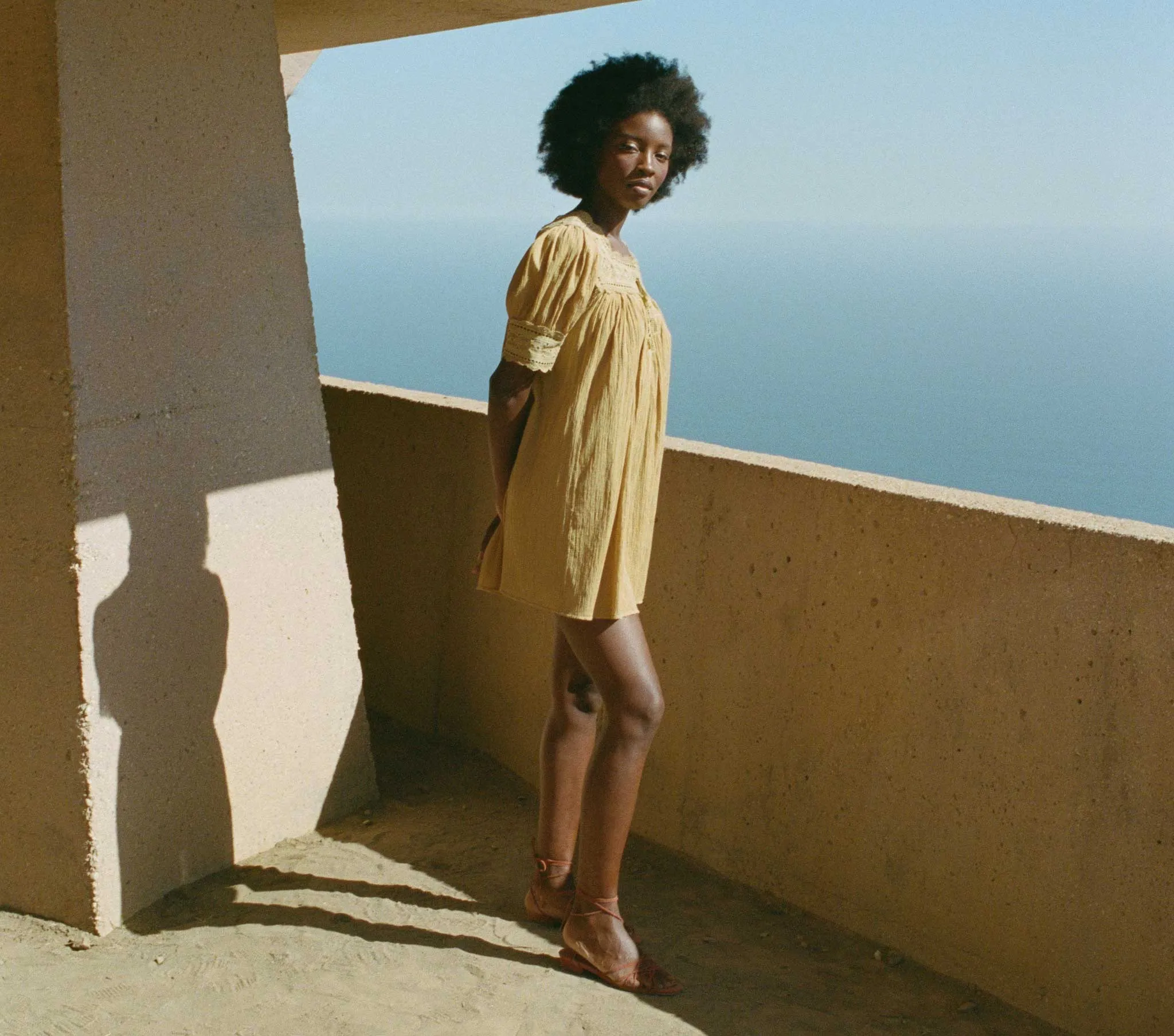 HMD -- NAVAN DRESS -- WHEAT sold by Doen product image thumbnail 4