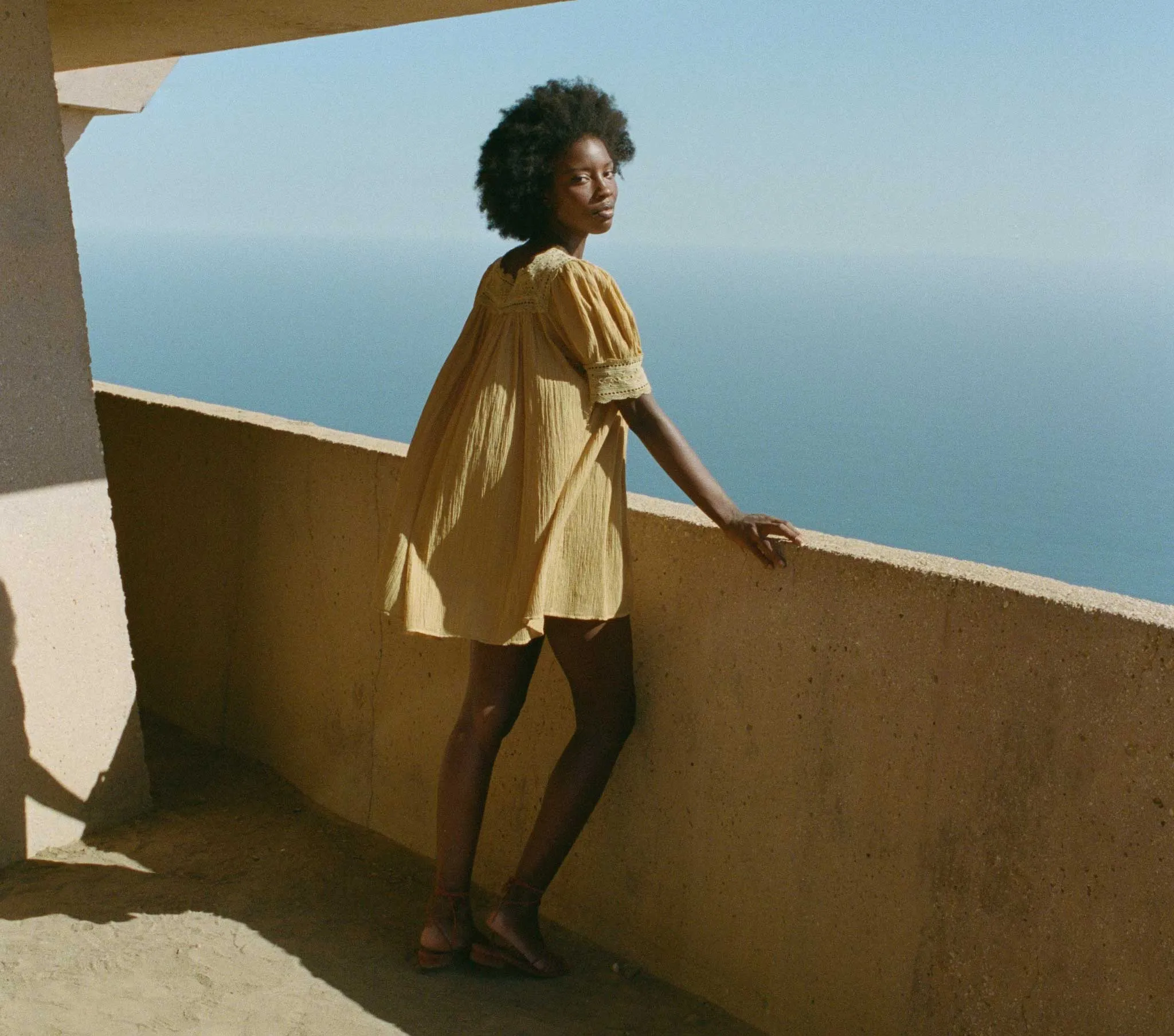 HMD -- NAVAN DRESS -- WHEAT sold by Doen product image thumbnail 5