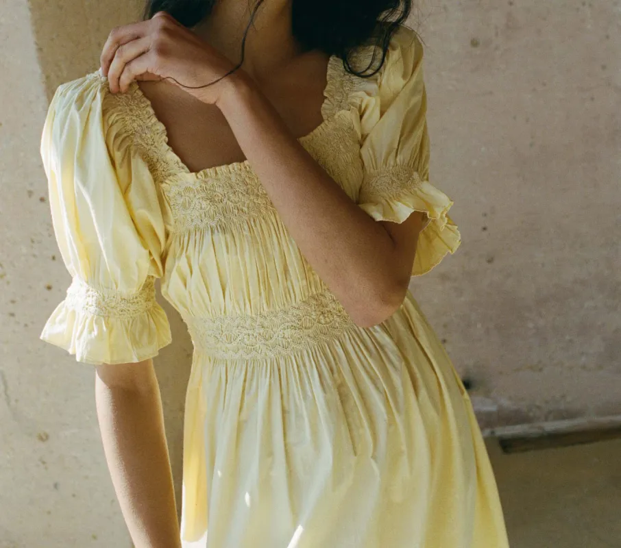 HMD -- ECLIPSE DRESS -- WILD HONEYSUCKLE sold by Doen